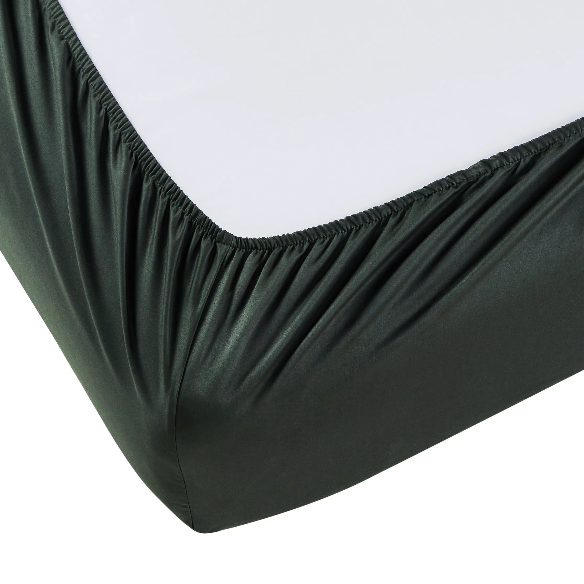 Pelushe | 800TC Long Staple Cotton Luxurious Super Soft Fitted Sheet Set | Pillow Cover with Merrow Hem Treatment Dark Grey / King