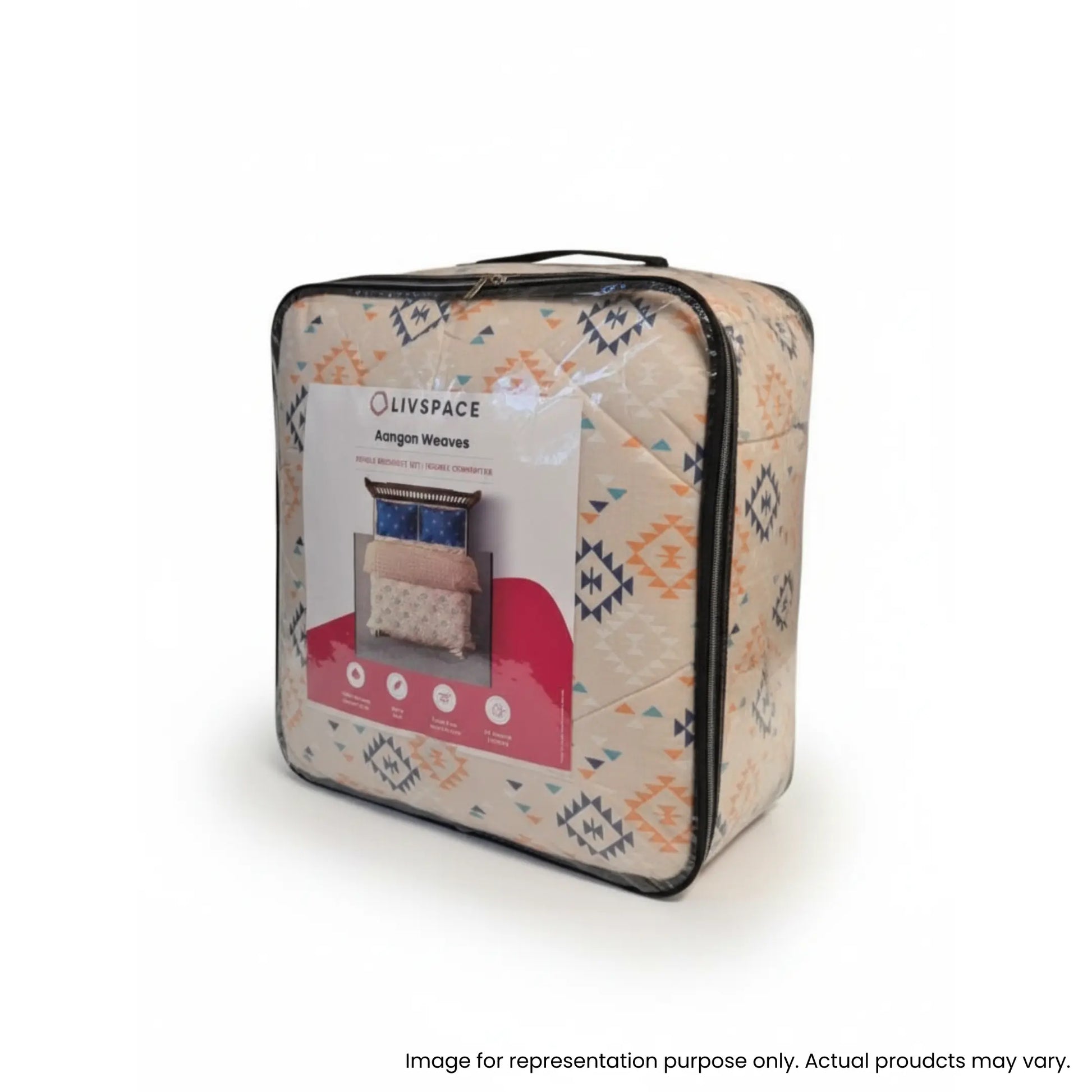 Plumelle | Extra Warm 300 GSM Reversible Premium Comforter - Burnt Sienna & Peach Burnt Sienna & Peach / King