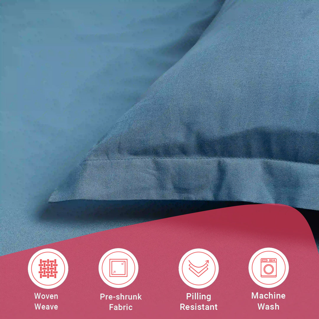 Paleto | Everyday Hues Solid Dyed Cotton Fitted Sheet Set-Mineral