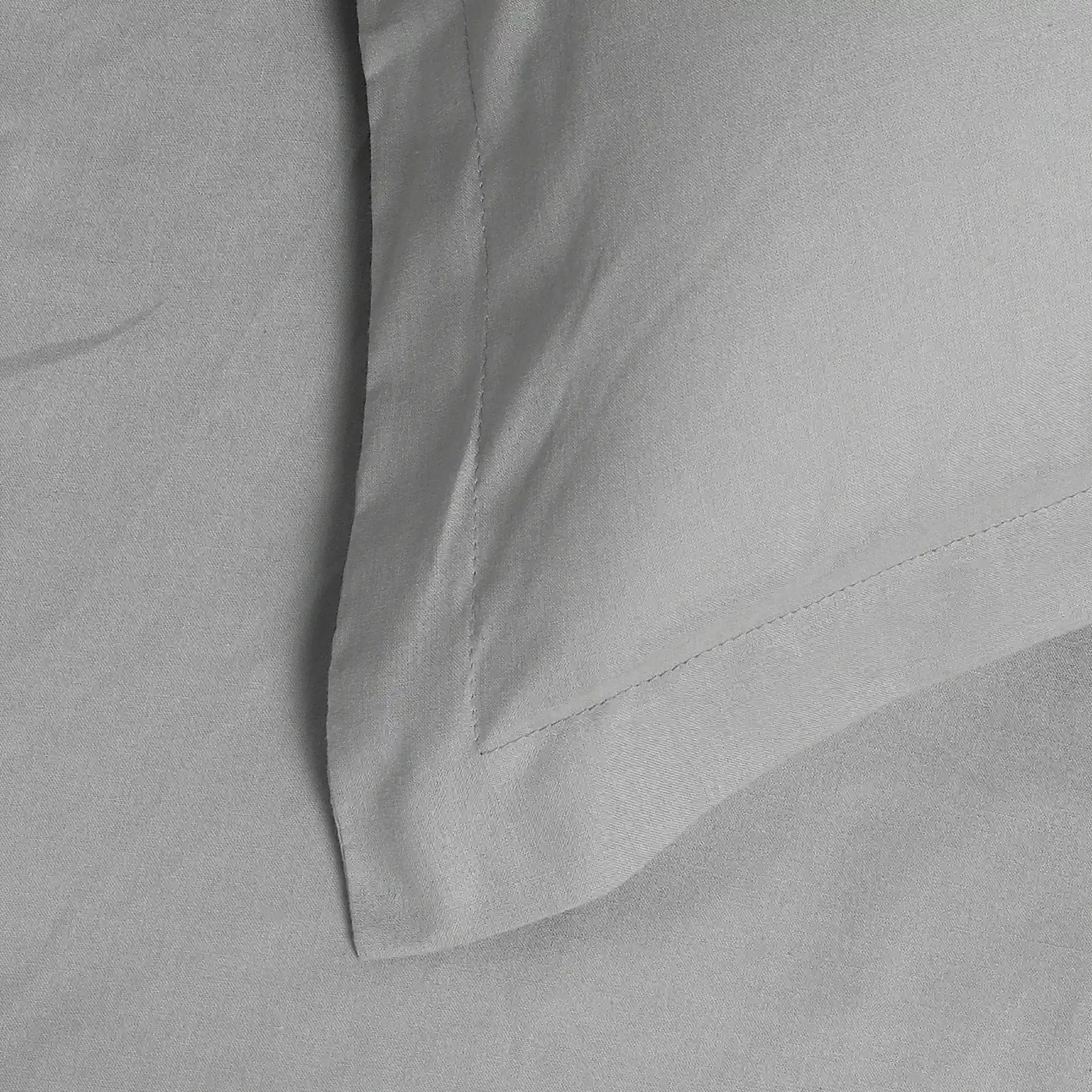 Paleto | Everyday Hues Solid Dyed Cotton Fitted Sheet Set-Grey Grey / Queen