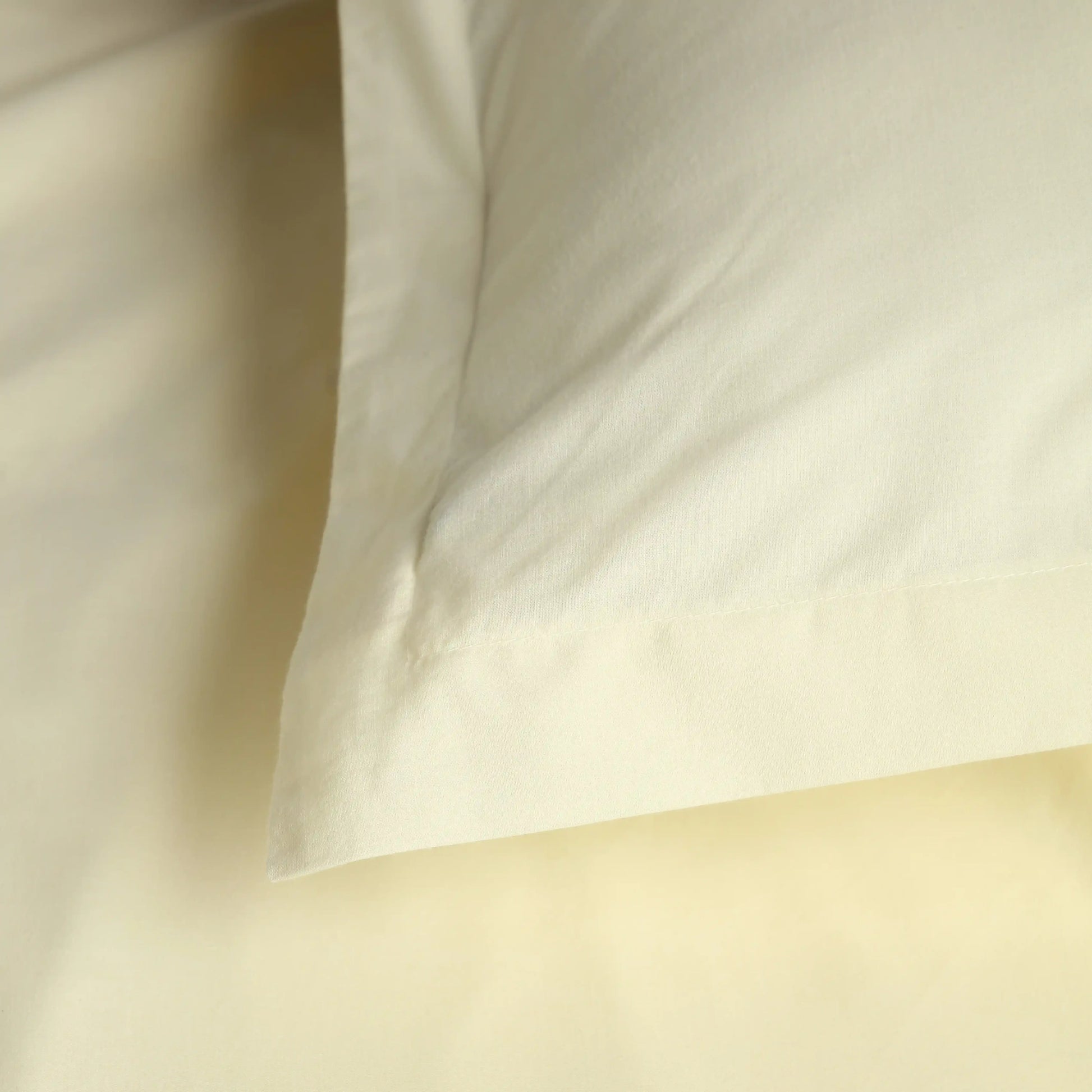 Paleto | Everyday Hues Solid Dyed Cotton Fitted Sheet Set-Ivory Ivory / King