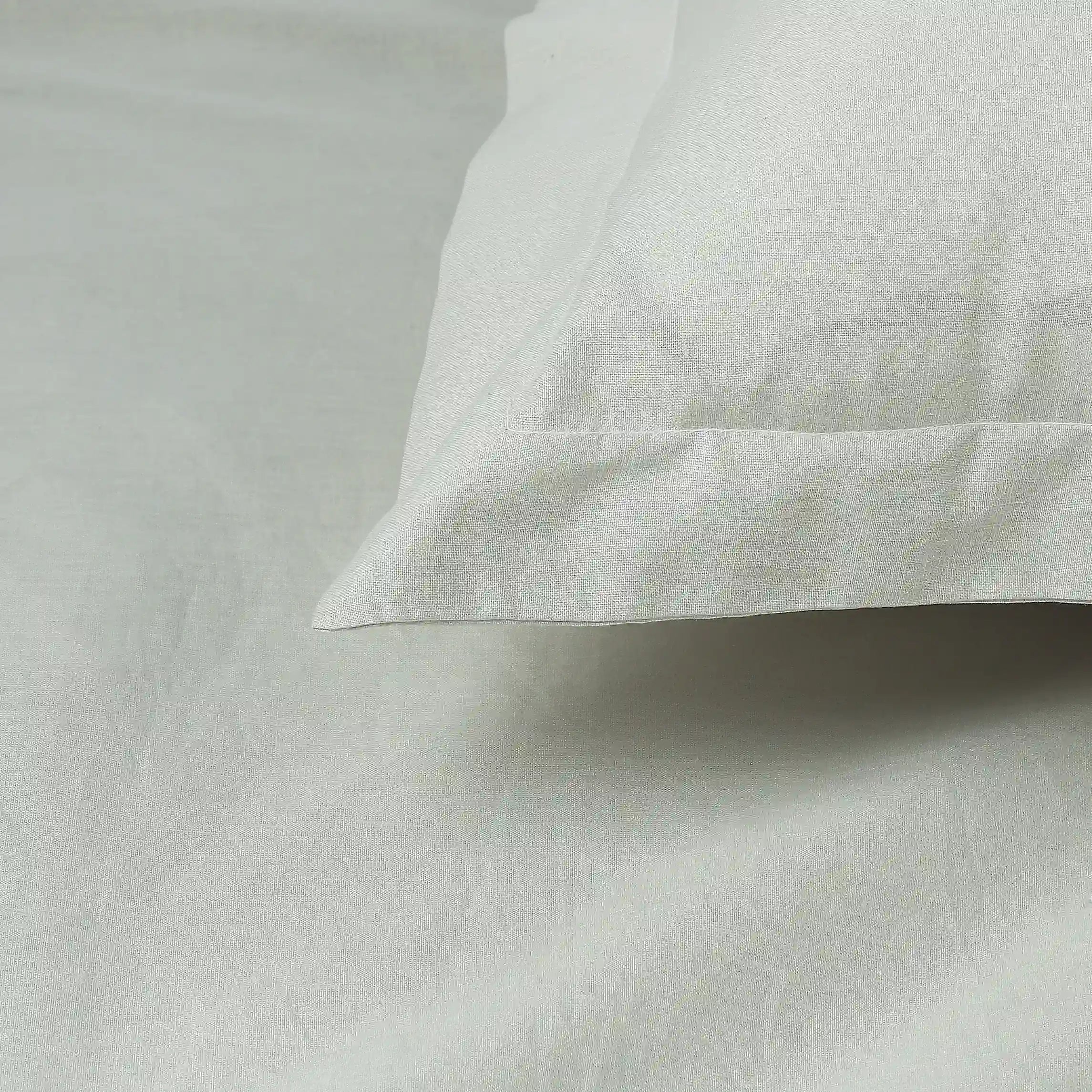 Paleto | Everyday Hues Solid Dyed Cotton Fitted Sheet Set-Silver Silver / King