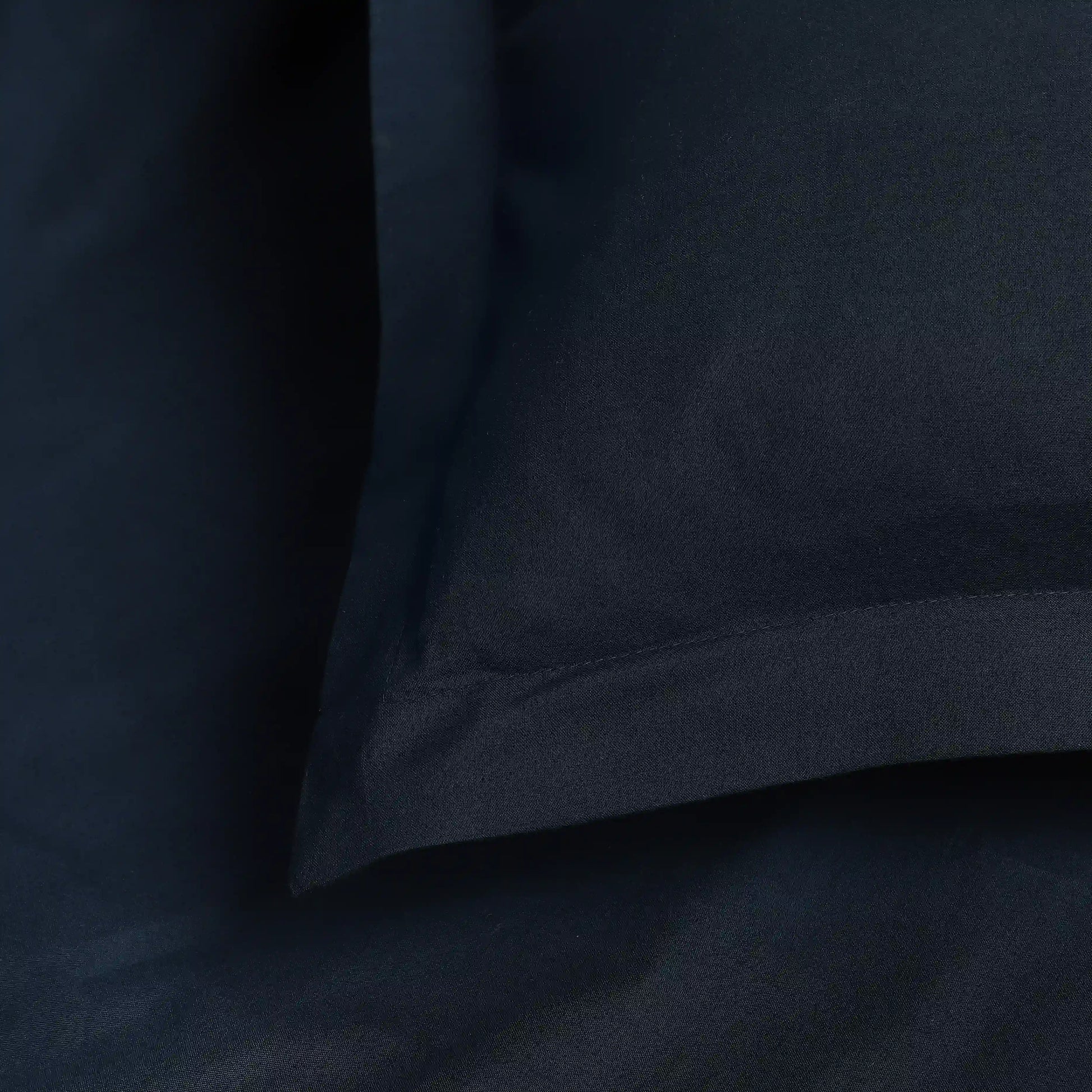 Paleto | Everyday Hues Solid Dyed Cotton Fitted Sheet Set-Navy Navy / King
