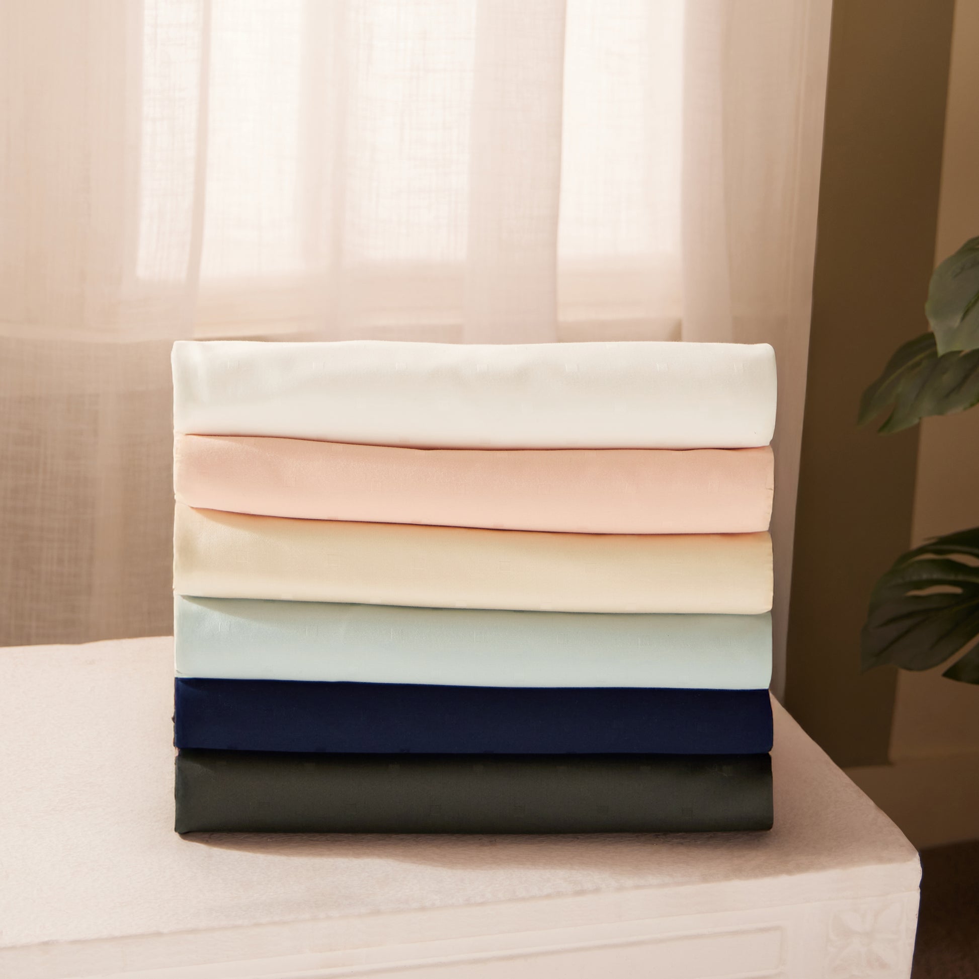Ricaso 100% Cotton Super King Bedsheet Set Navy / Super King