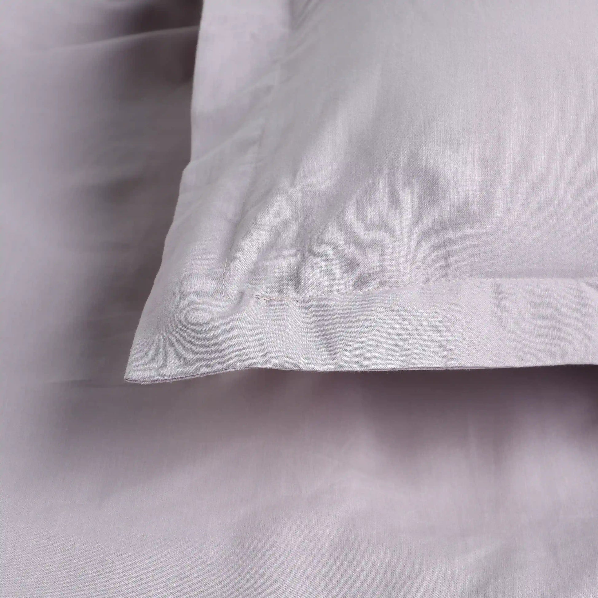 Paleto | Everyday Hues Solid Dyed Cotton Fitted Sheet Set-Grey Lavender Grey Lavender / Queen