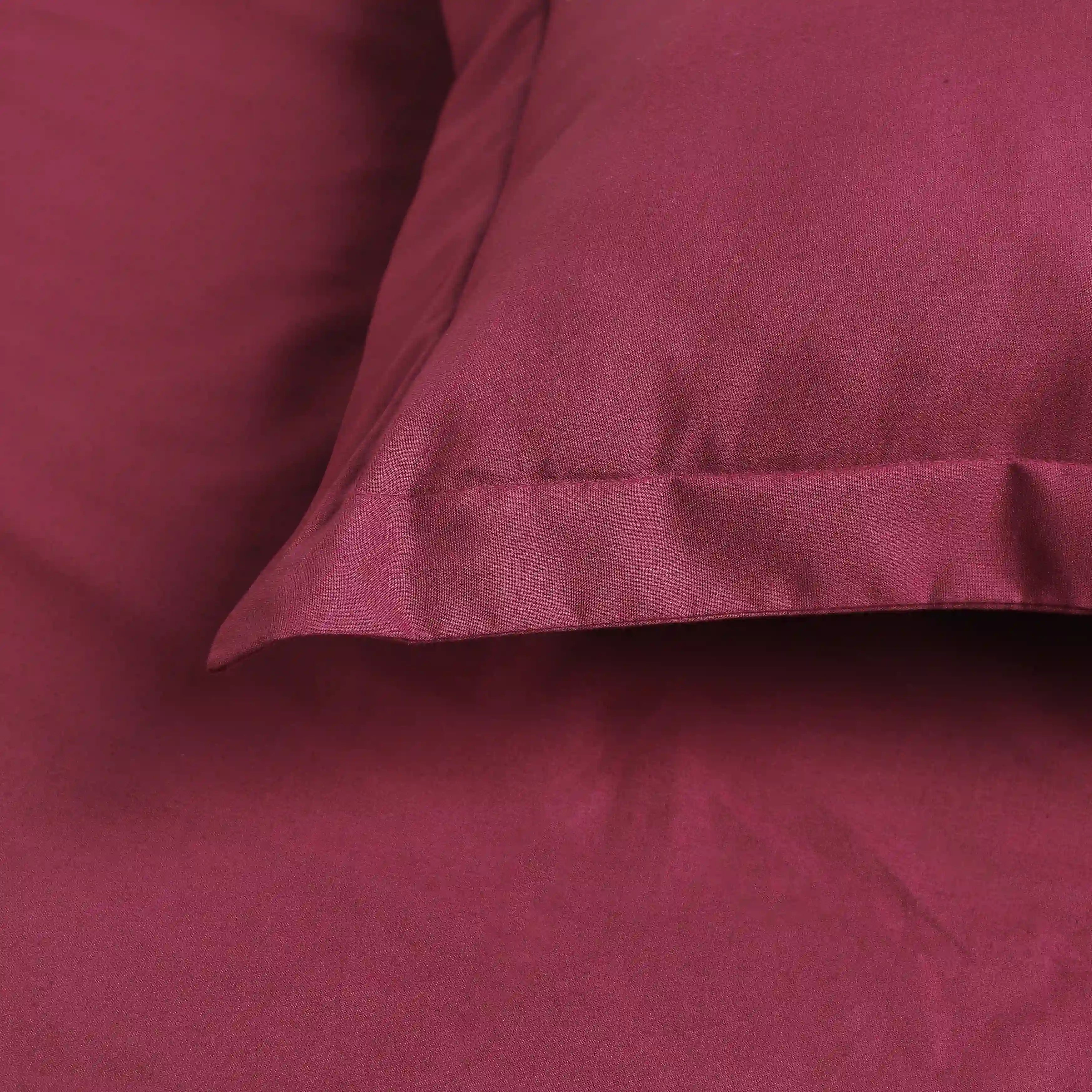 Paleto | Everyday Hues Solid Dyed Cotton Fitted Sheet Set-Windsor Wine Windsor Wine / Queen