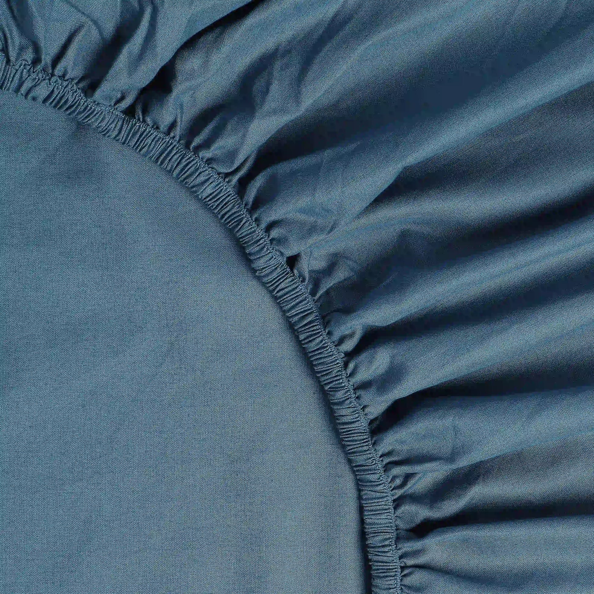 Paleto | Everyday Hues Solid Dyed Cotton Fitted Sheet Set-Mineral Mineral / Queen