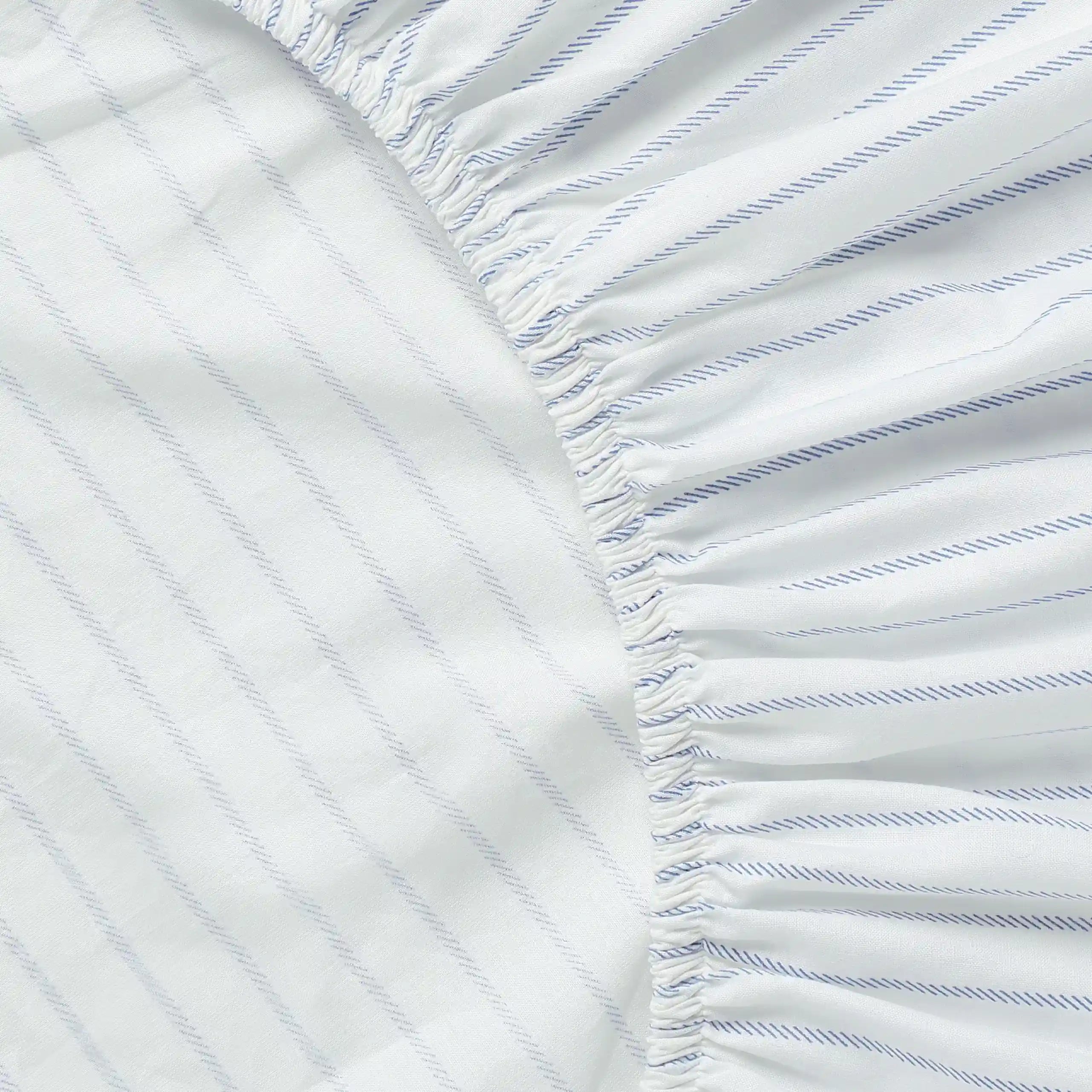 Bloomshire Classic 100% Cotton Fitted Sheet Set Blue / King