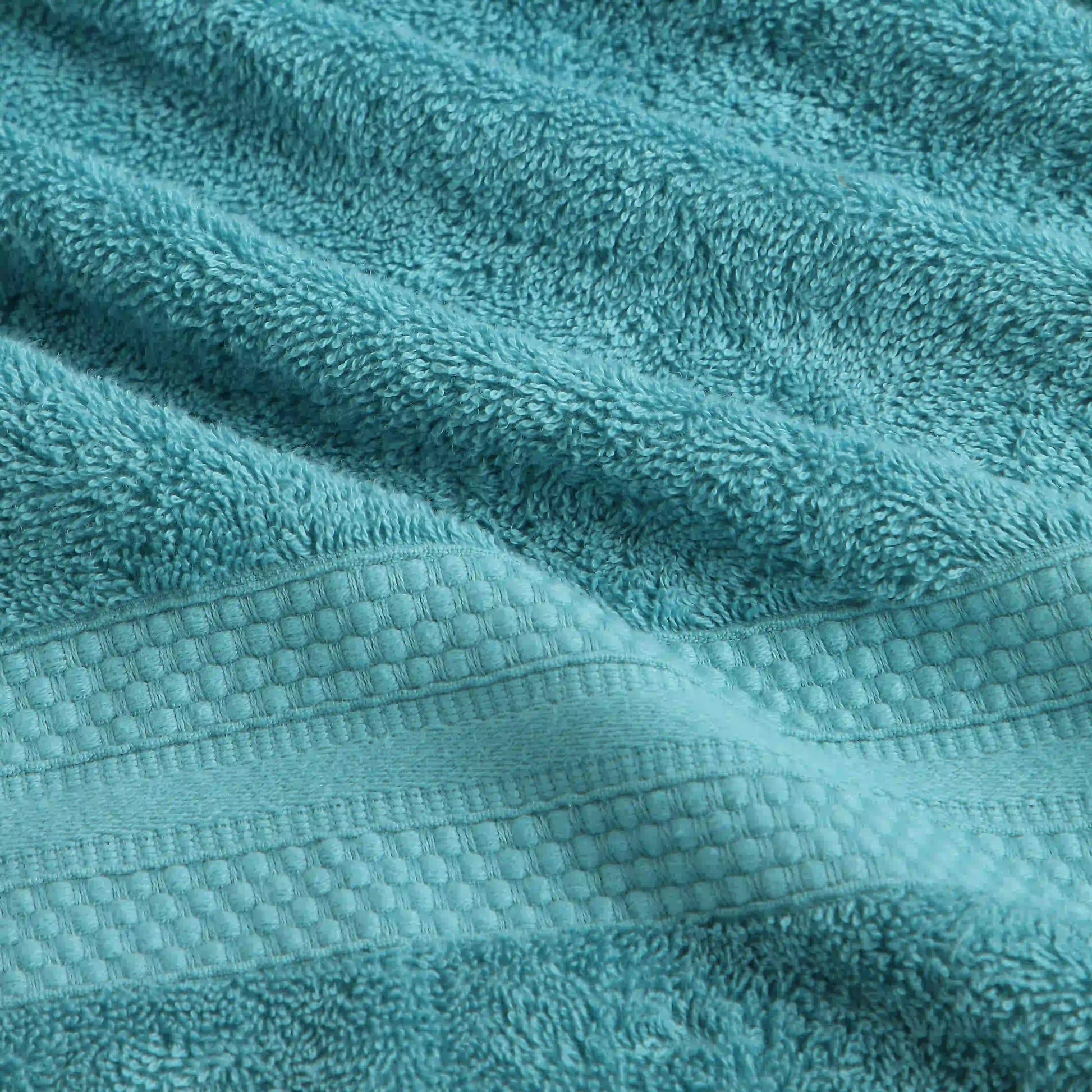 Paleto | Everyday Essentials Absorbent Ring Spun Cotton 6 Piece Terry Towel Set | Set of Bath, Hand & Face Towels Teal / 6 Piece Set