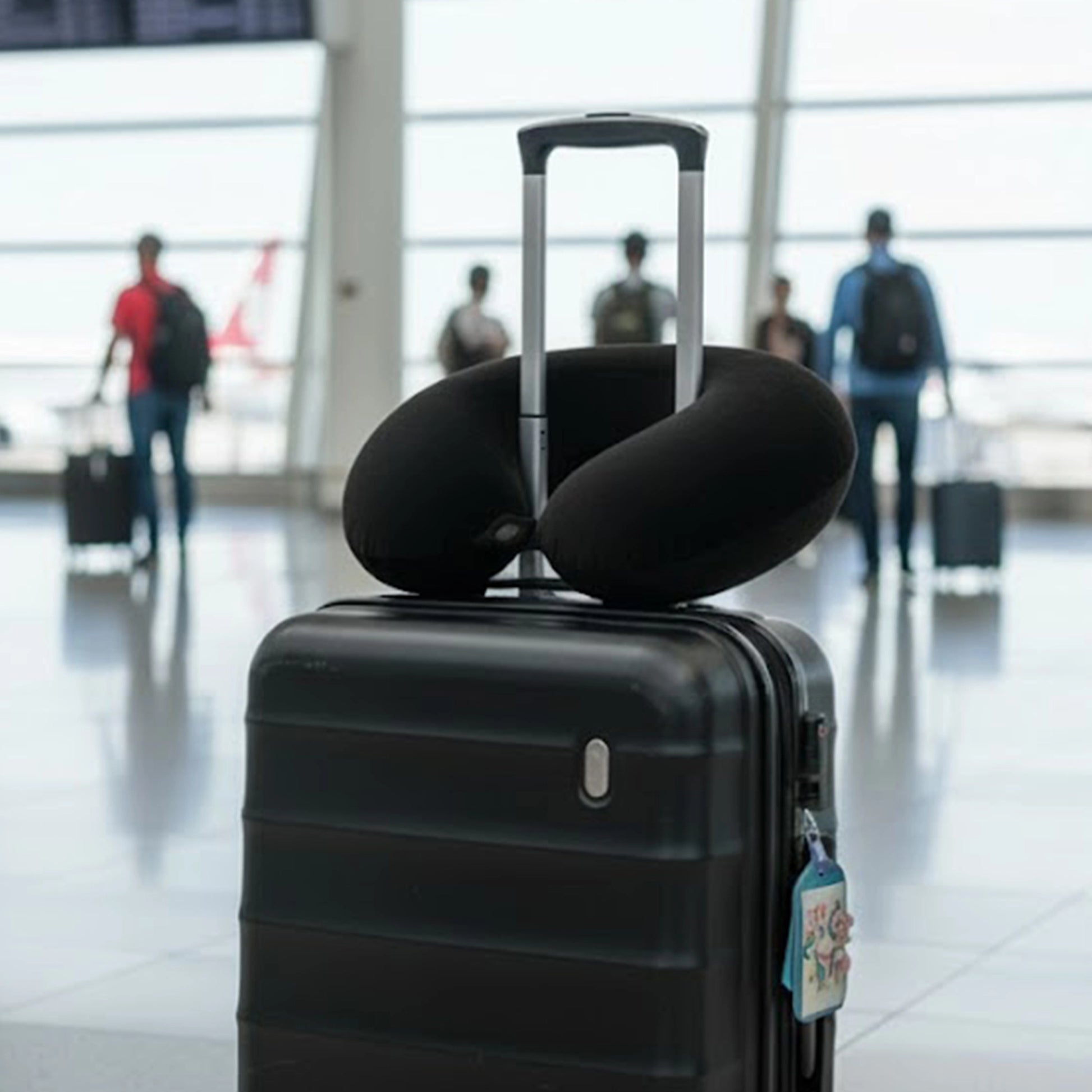 Wanderlust | Travel Neck Pillow | Black Black