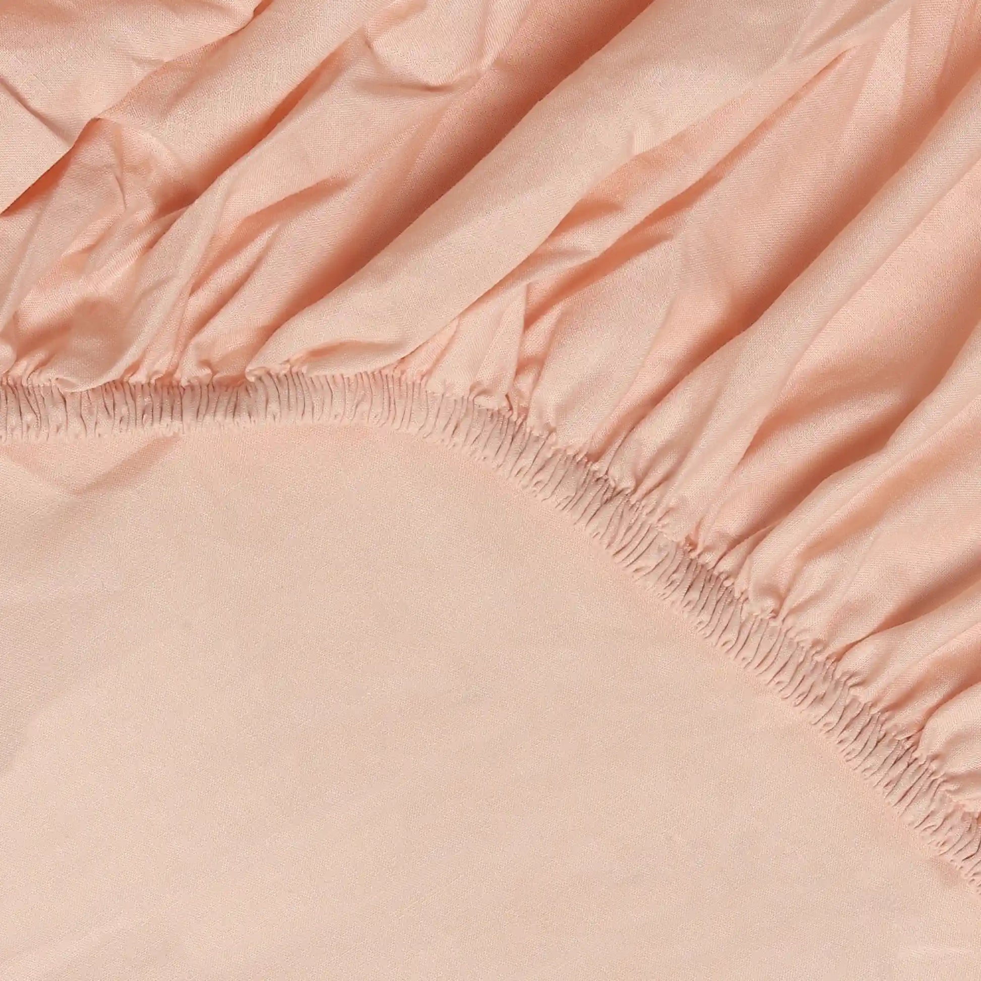 Paleto | Everyday Hues Solid Dyed Cotton Fitted Sheet Set-Veiled Rose Veiled Rose / Queen