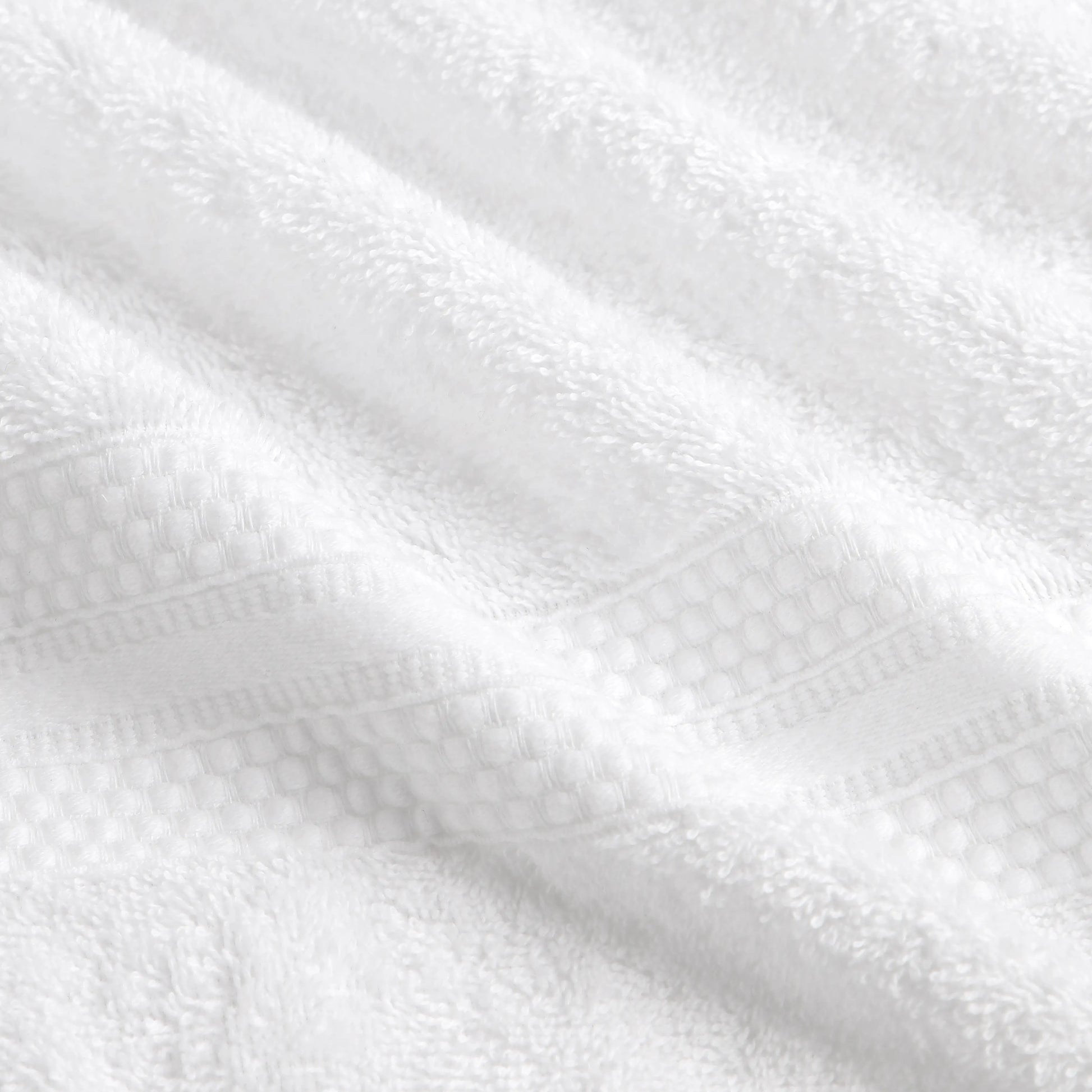 Paleto | Everyday Essentials Absorbent Ring Spun Cotton 8 Piece Terry Towel Set | Set of Bath, Hand & Face Towels Optical White / 8 Piece Set