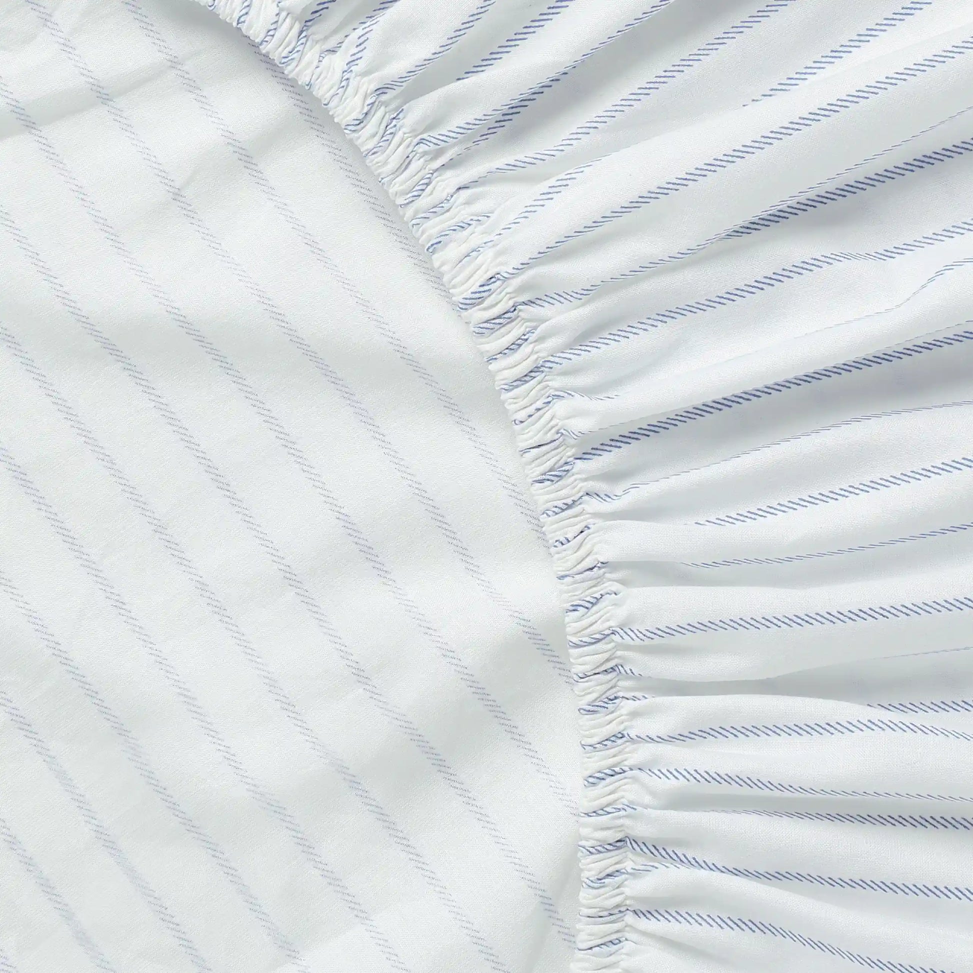 Bloomshire Classic 100% Cotton Fitted Sheet Set Blue / Queen