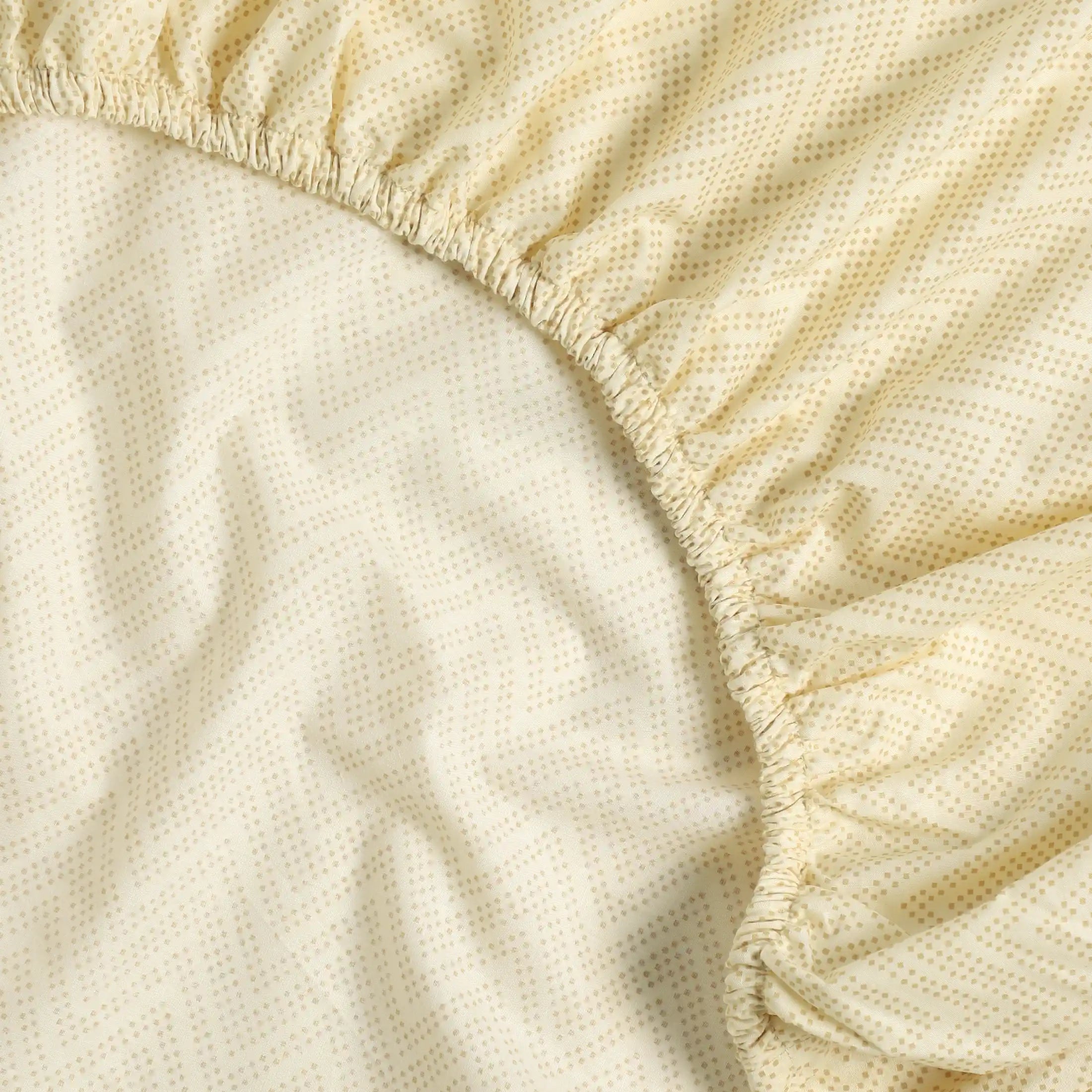 Threadscapes Printed Fitted Sheet Set-Beige Beige / King