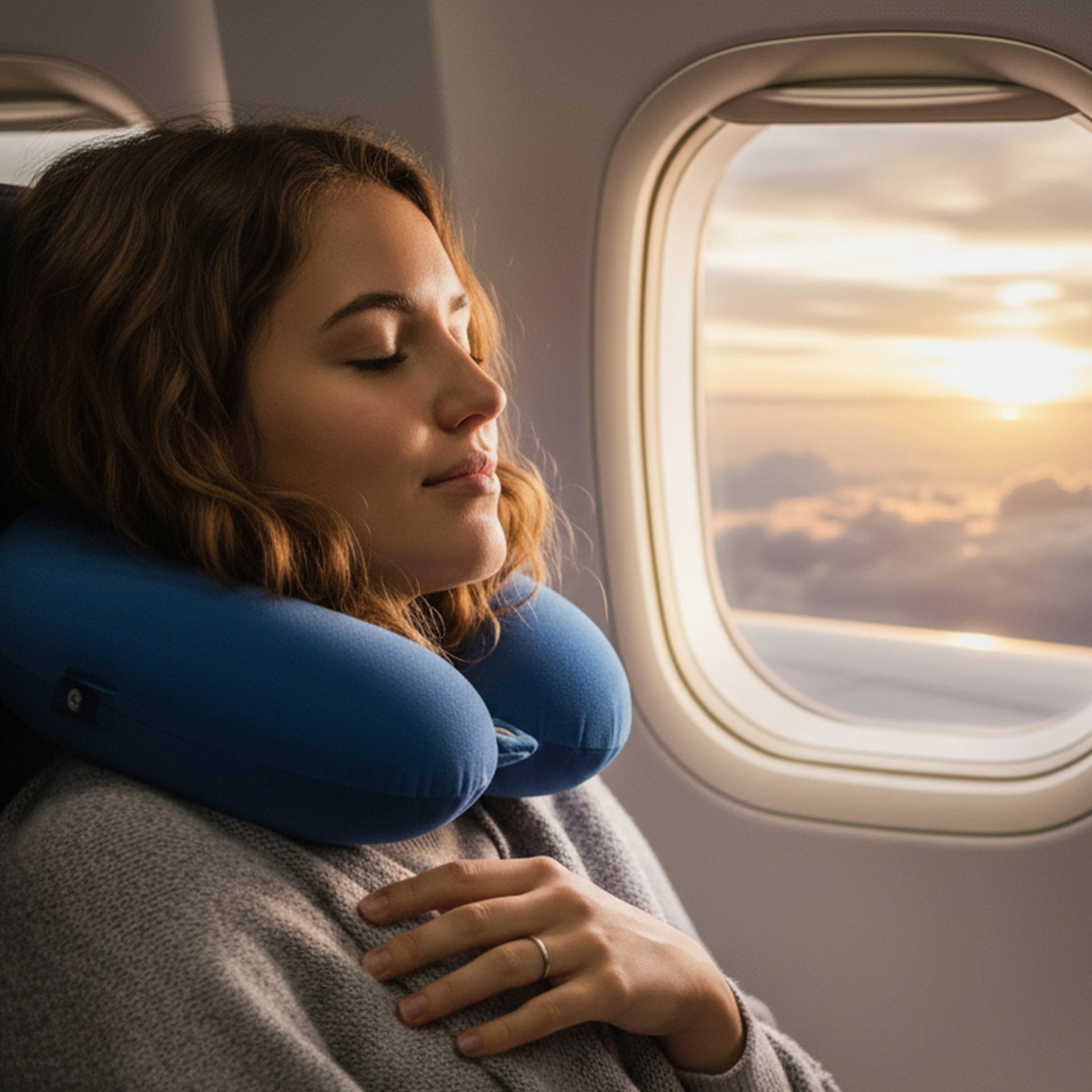 Wanderlust | Travel Neck Pillow | Blue Blue