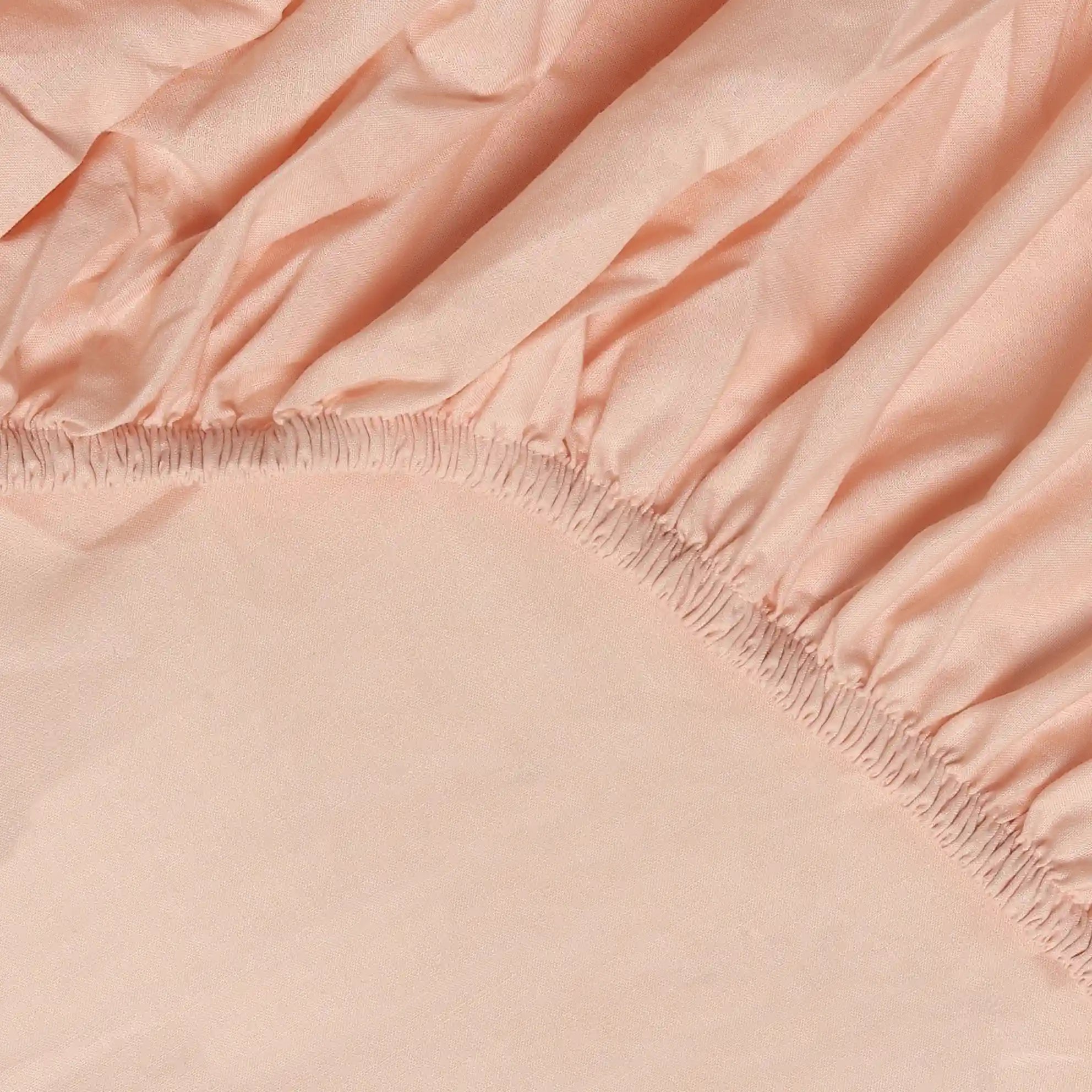 Paleto | Everyday Hues Solid Dyed Cotton Fitted Sheet Set-Veiled Rose Veiled Rose / King