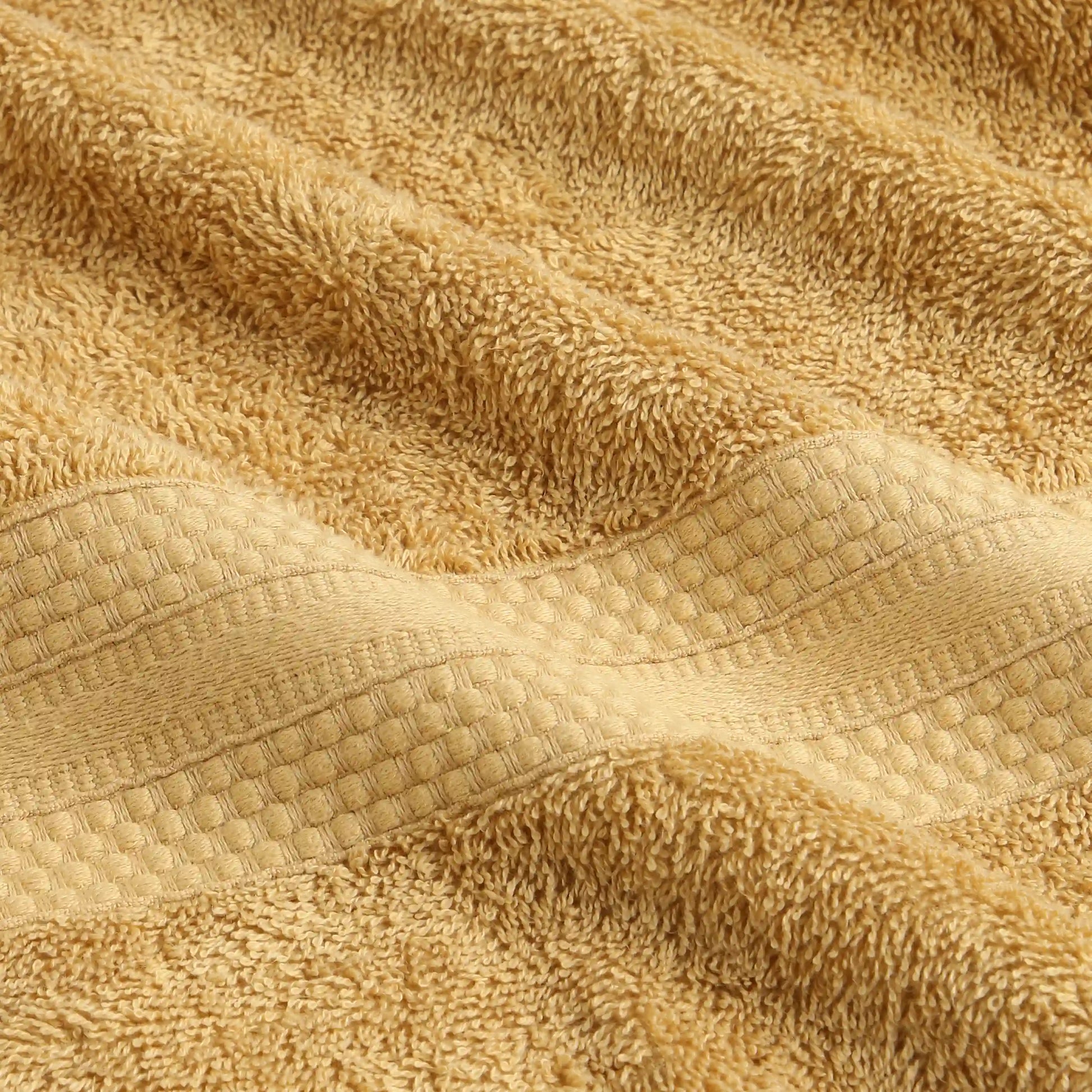 Paleto | Everyday Essentials Absorbent Ring Spun Cotton 6 Piece Terry Towel Set | Set of Bath, Hand & Face Towels Beige / 6 Piece Set