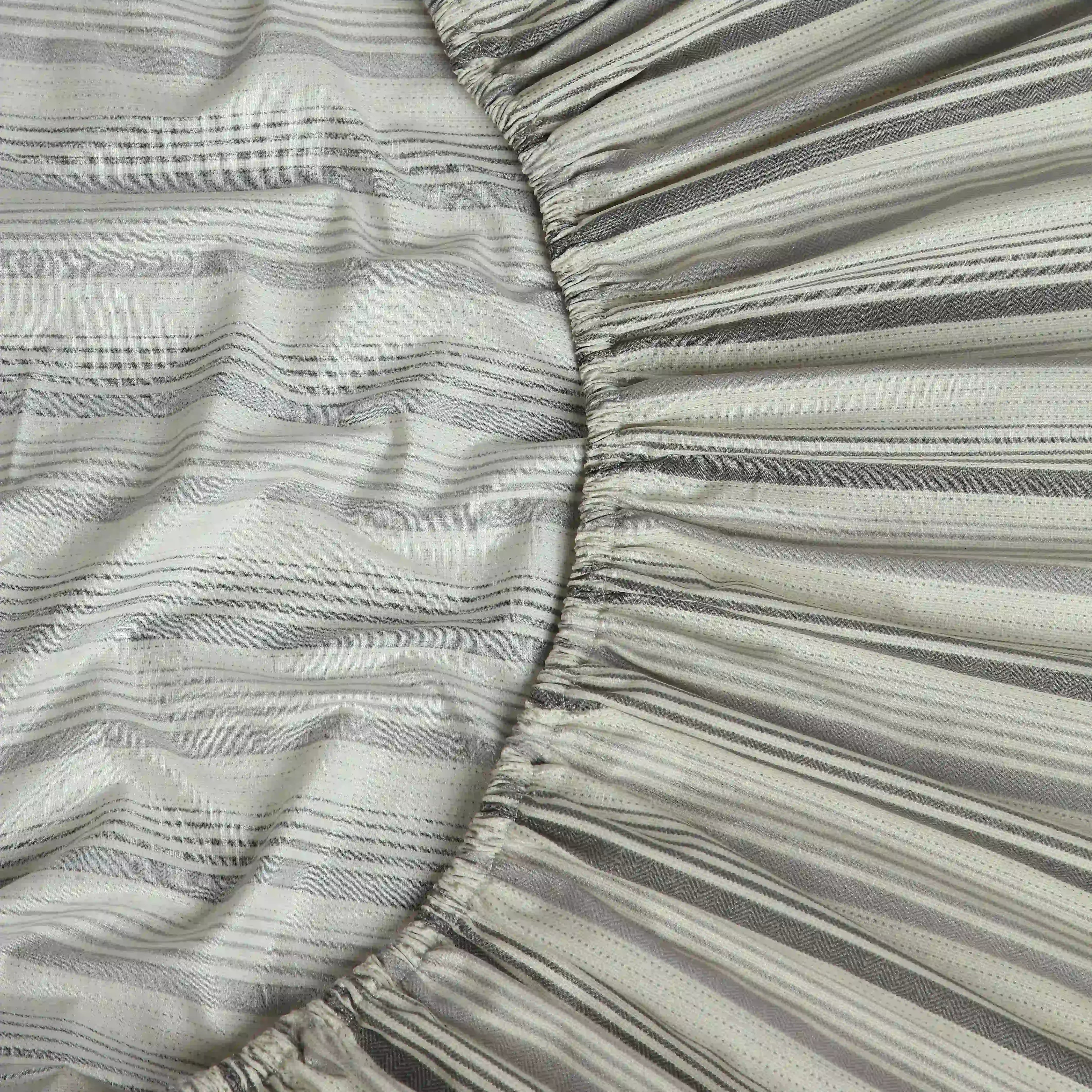 Threadscapes Printed Fitted Sheet Set-Black & White Black & White / King