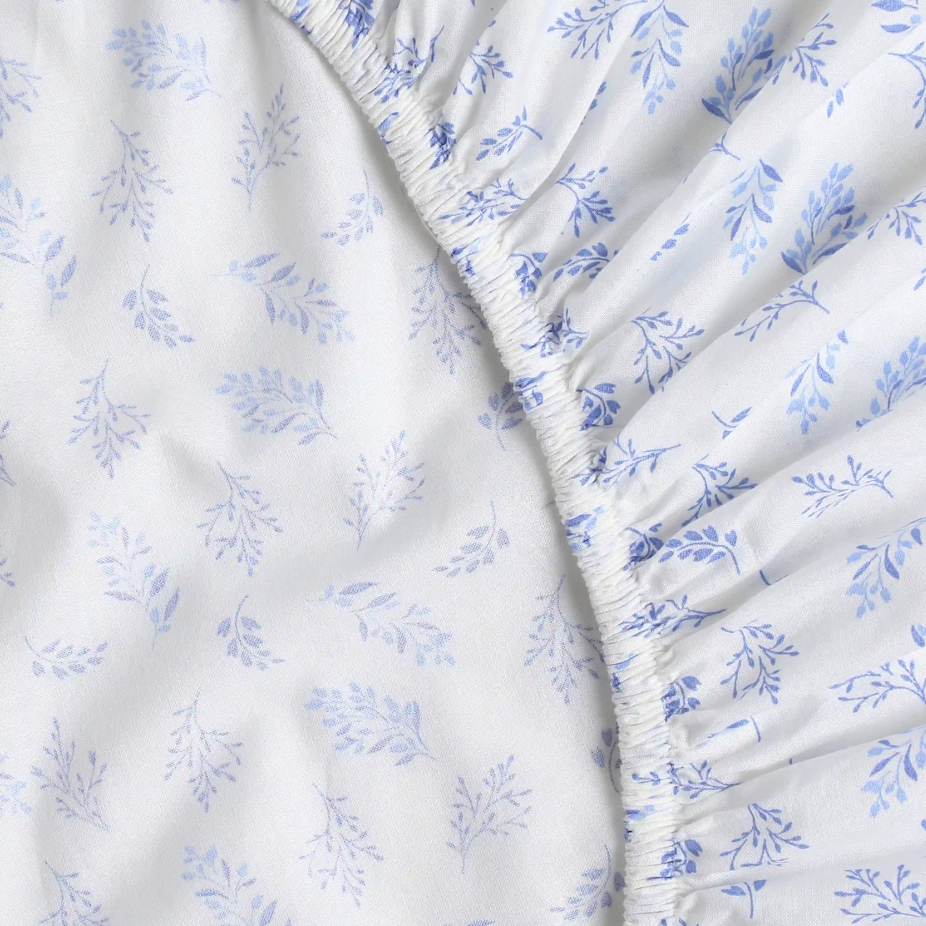 Bloomshire Classic 100% Cotton Fitted Sheet Set Purple / Queen