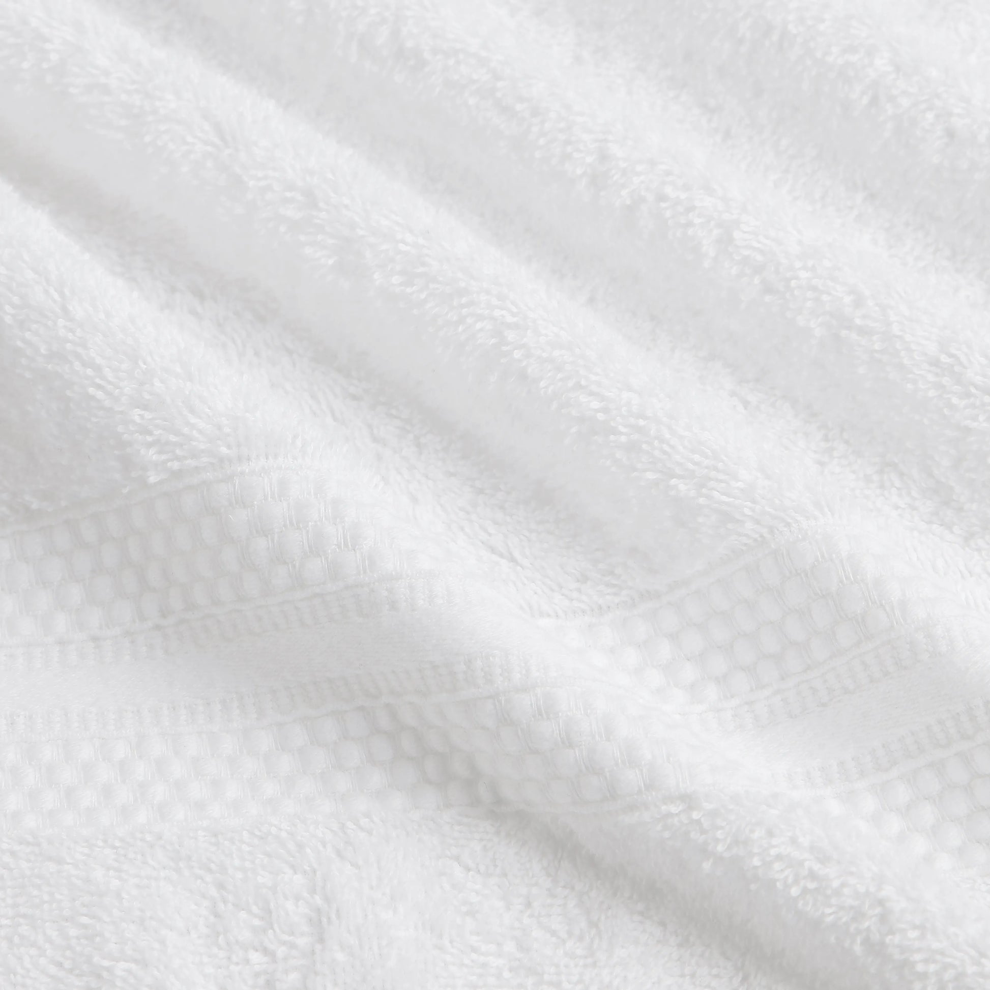 Paleto | Everyday Essentials Absorbent Ring Spun Cotton 6 Piece Terry Towel Set | Set of Bath, Hand & Face Towels Optical White / 6 Piece Set