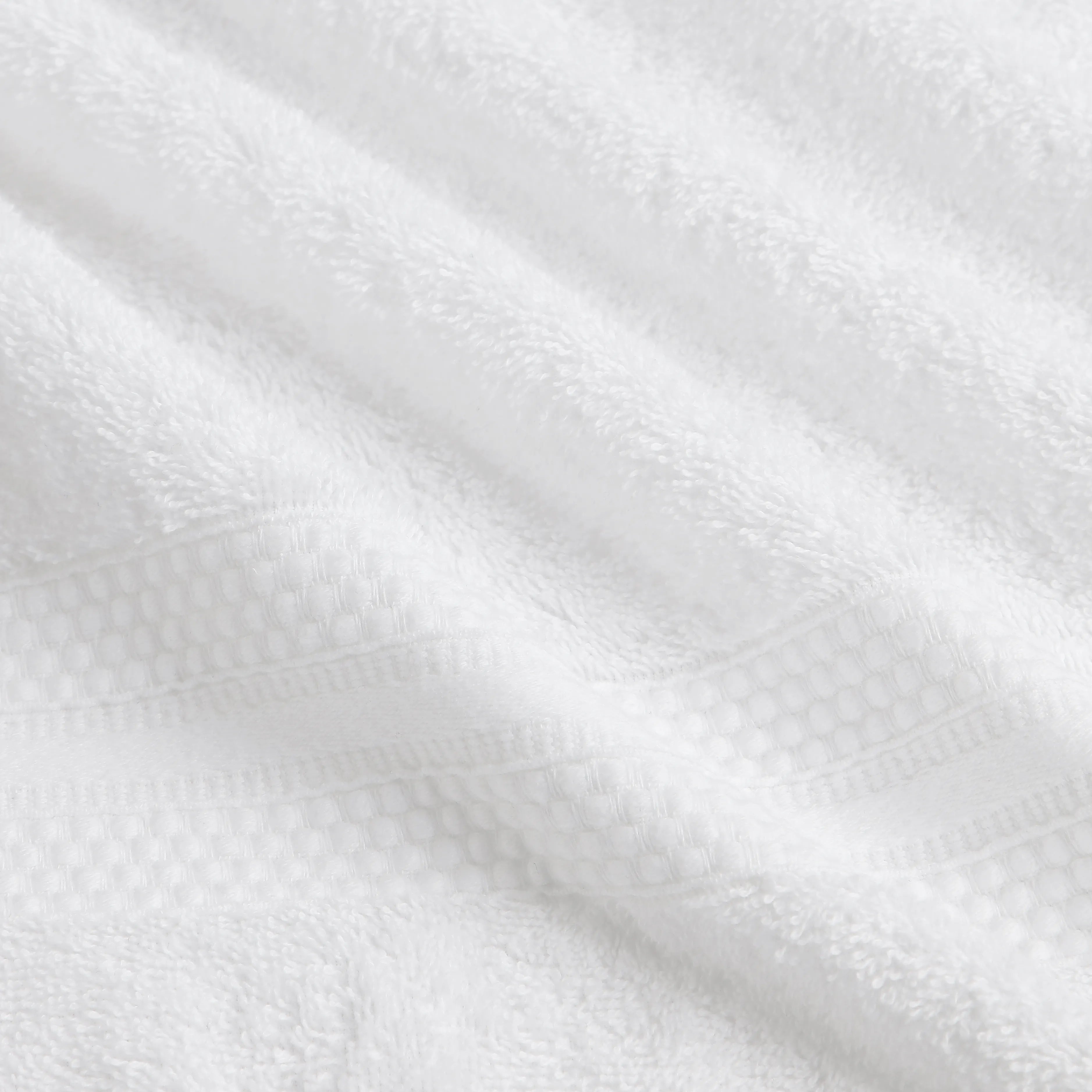 Paleto | Everyday Essentials Absorbent Ring Spun Cotton 6 Piece Terry Towel Set | Set of Bath, Hand & Face Towels Optical White / 6 Piece Set