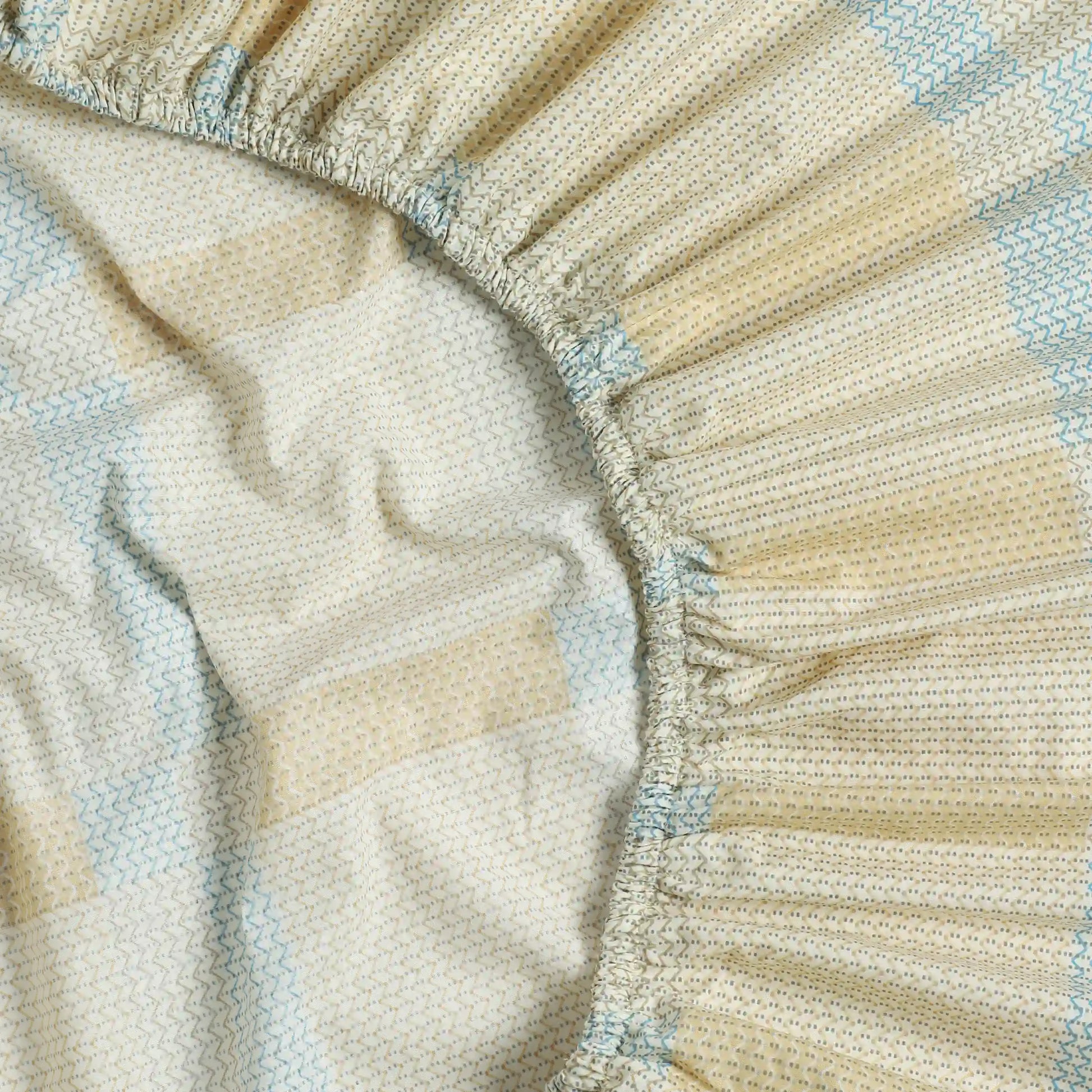 Threadscapes Printed Fitted Sheet Set-Sand Sand / King