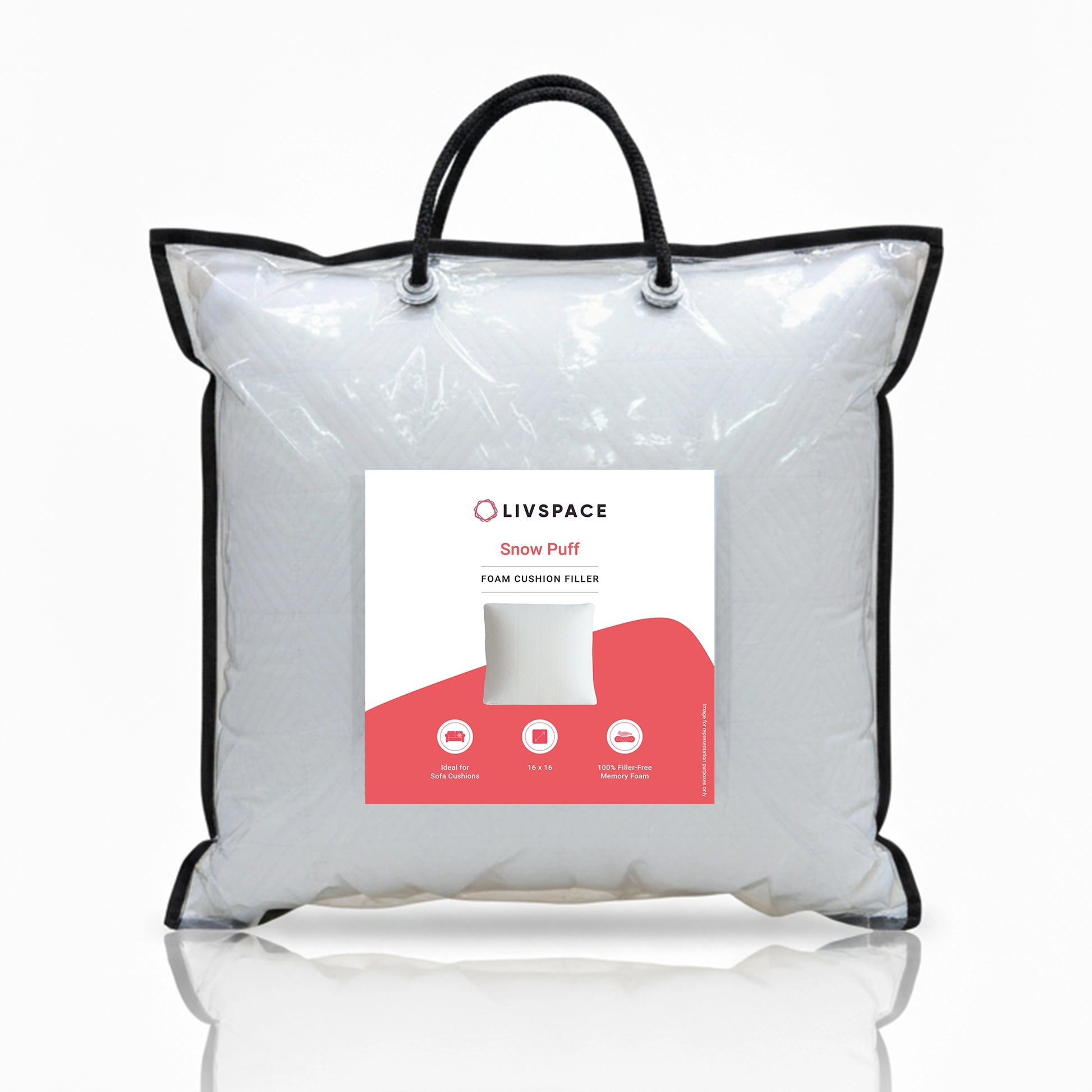 Snow Puff | Memory Foam Cushion Filler White