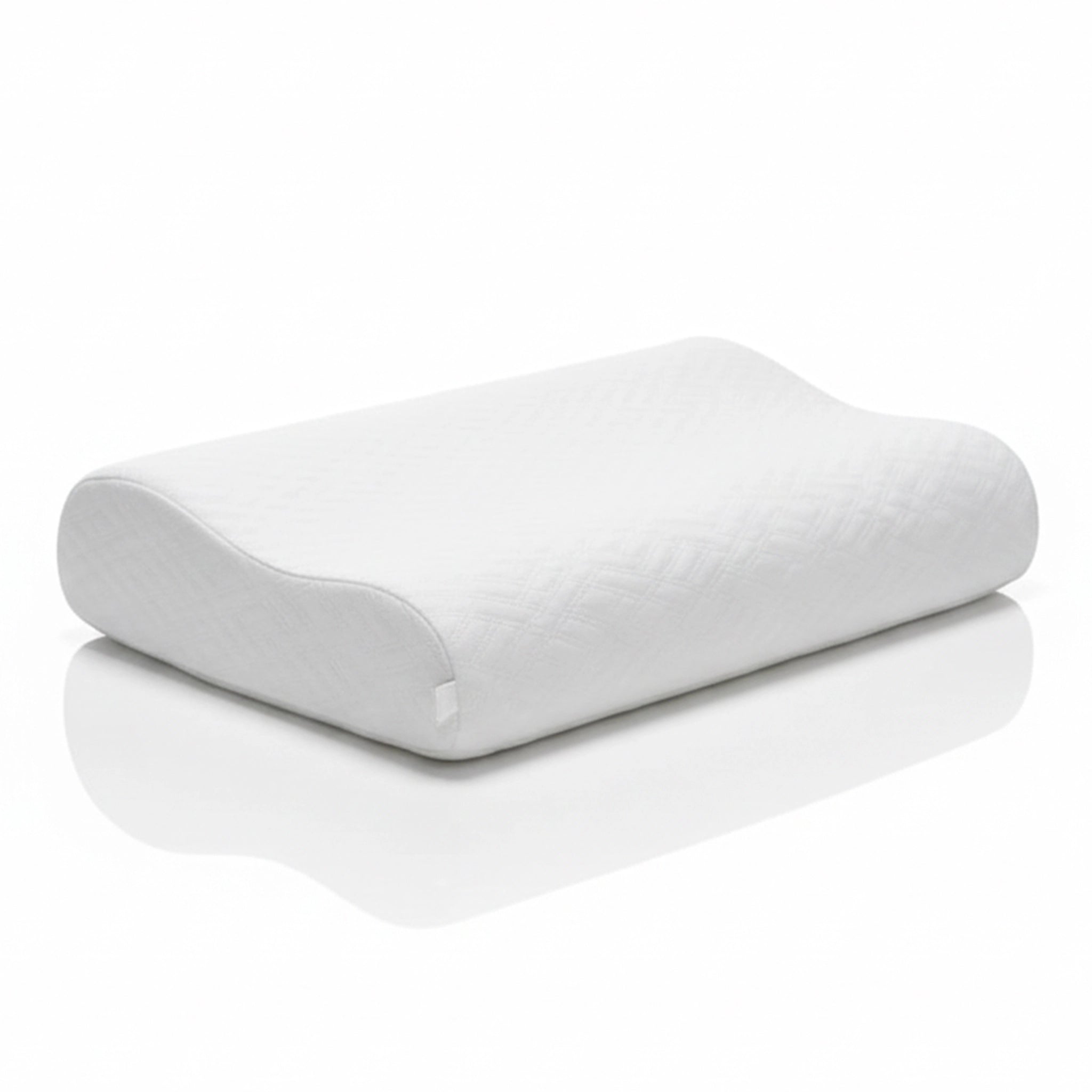 Aloe Contour | Ergonomic Memory Foam Pillow with Aloe Treatment White