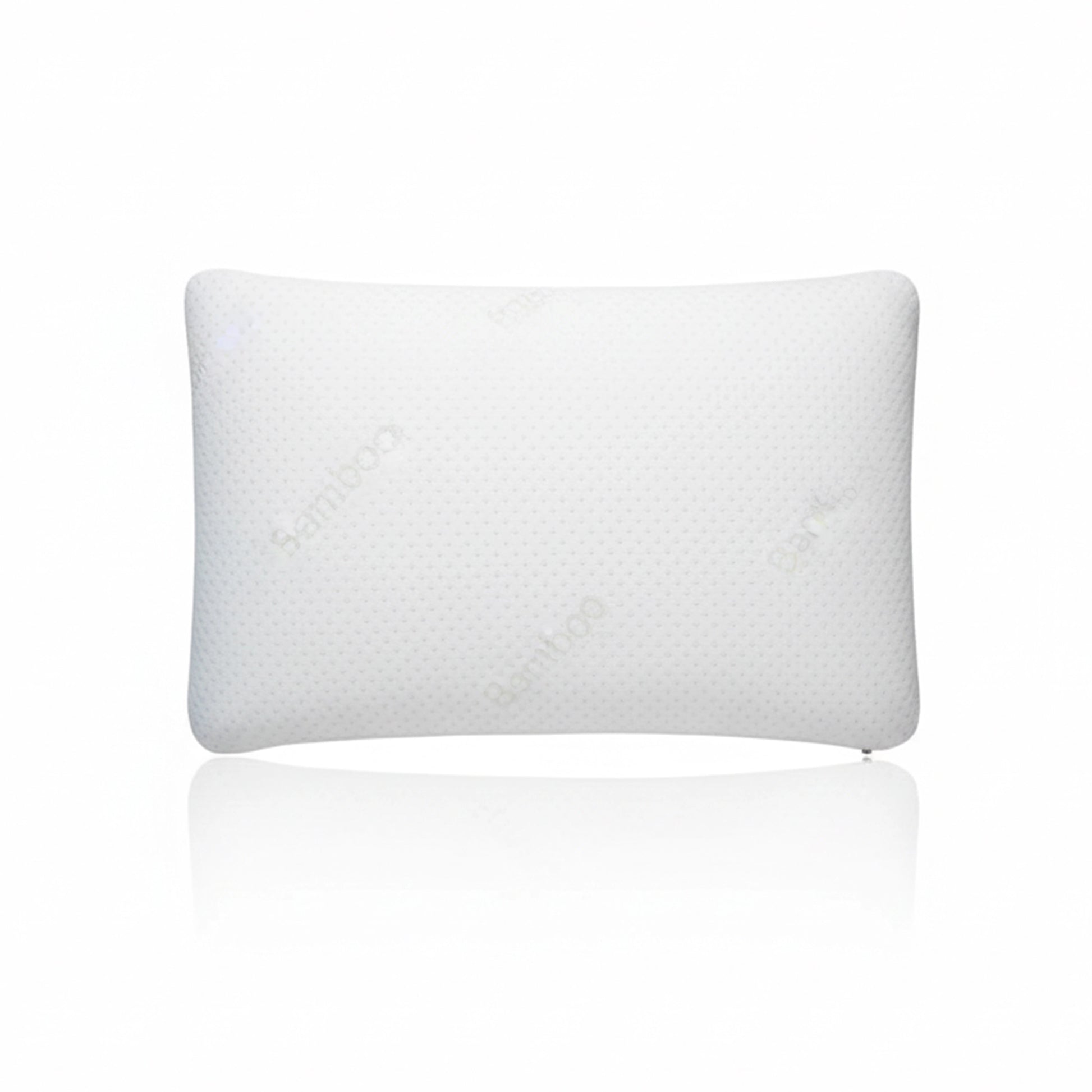 Bamboo Hush | Slim Memory Foam Pillow with Bamboo Fabric Cover White