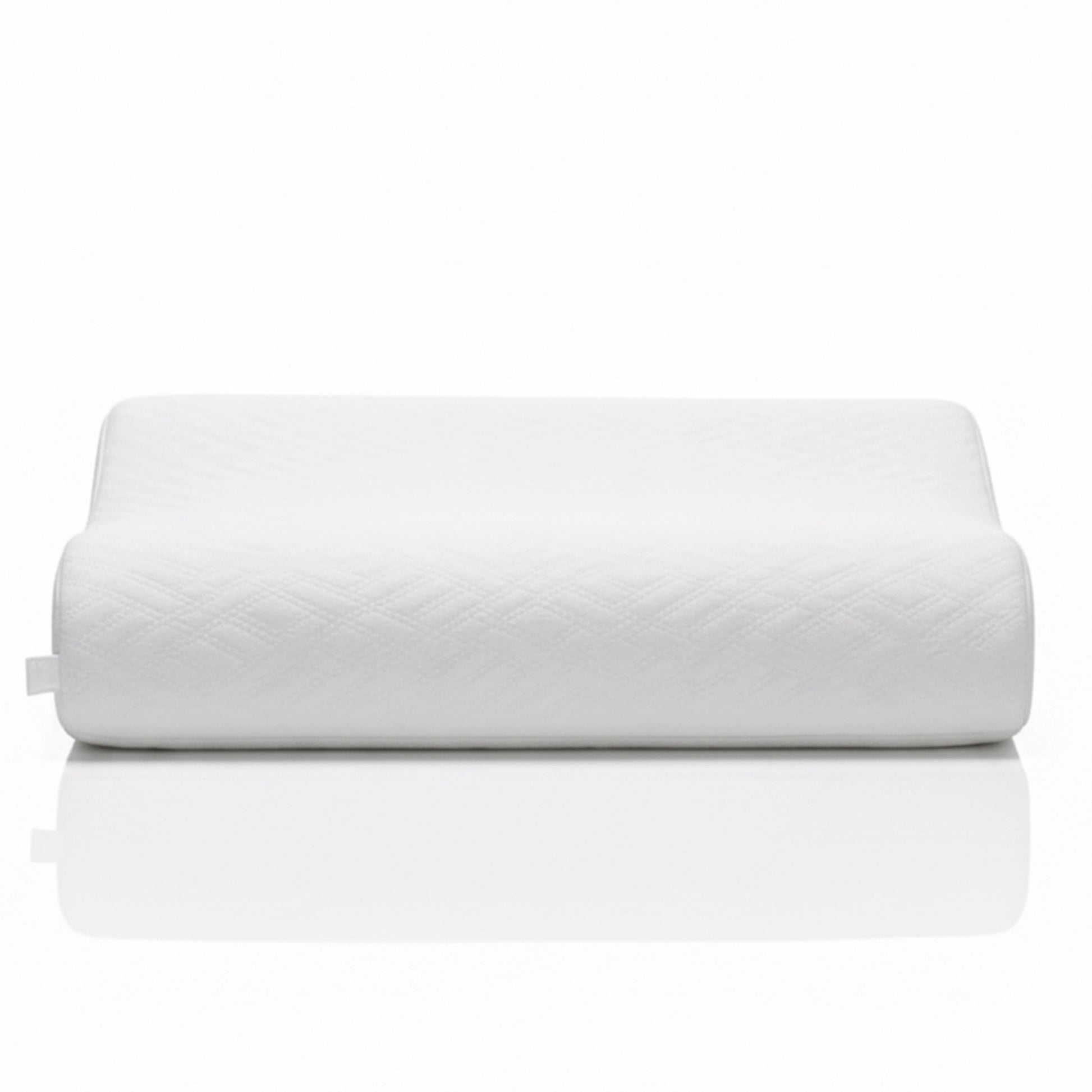Aloe Contour | Ergonomic Memory Foam Pillow with Aloe Treatment White