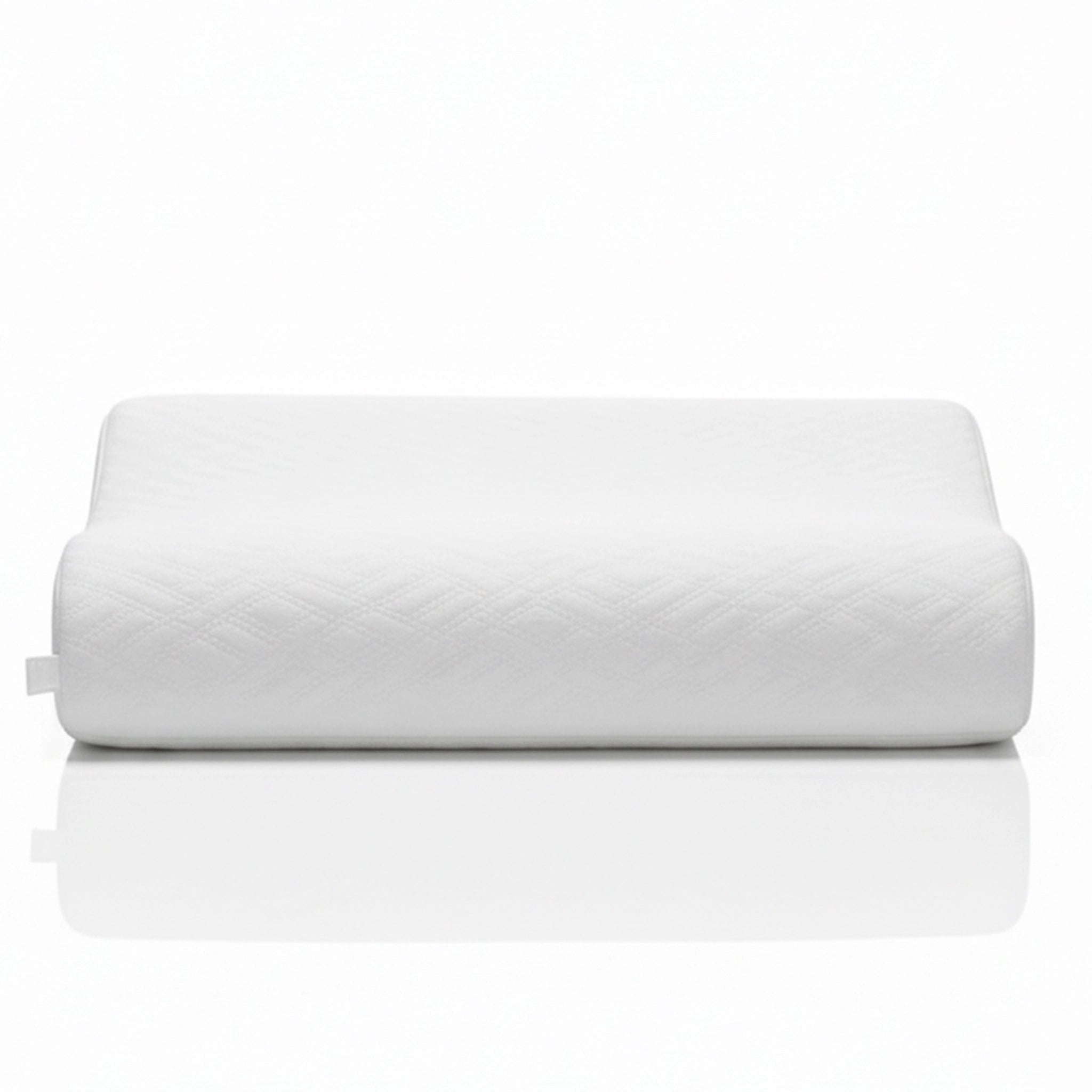 Aloe Contour | Ergonomic Memory Foam Pillow with Aloe Treatment White