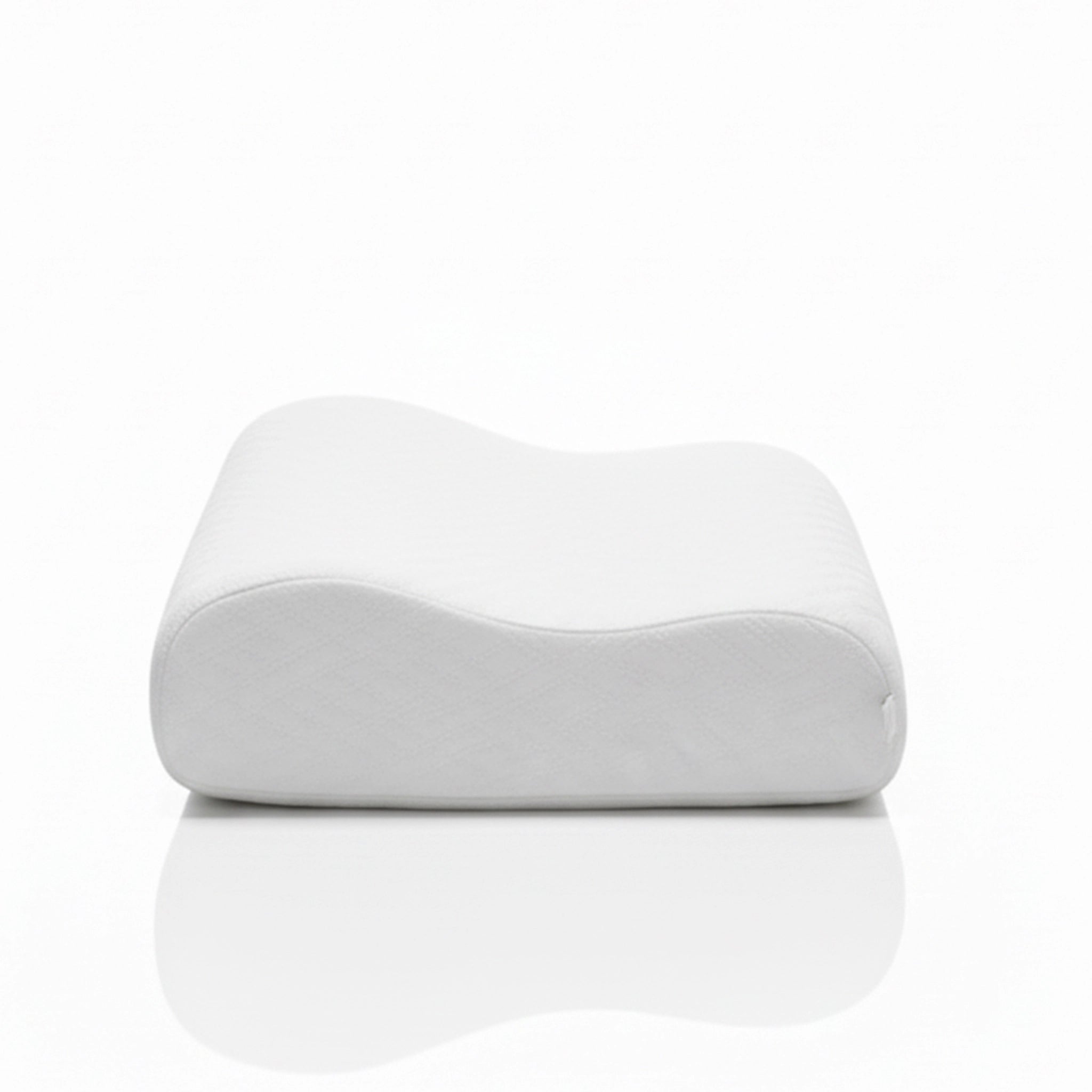 Aloe Contour | Ergonomic Memory Foam Pillow with Aloe Treatment White