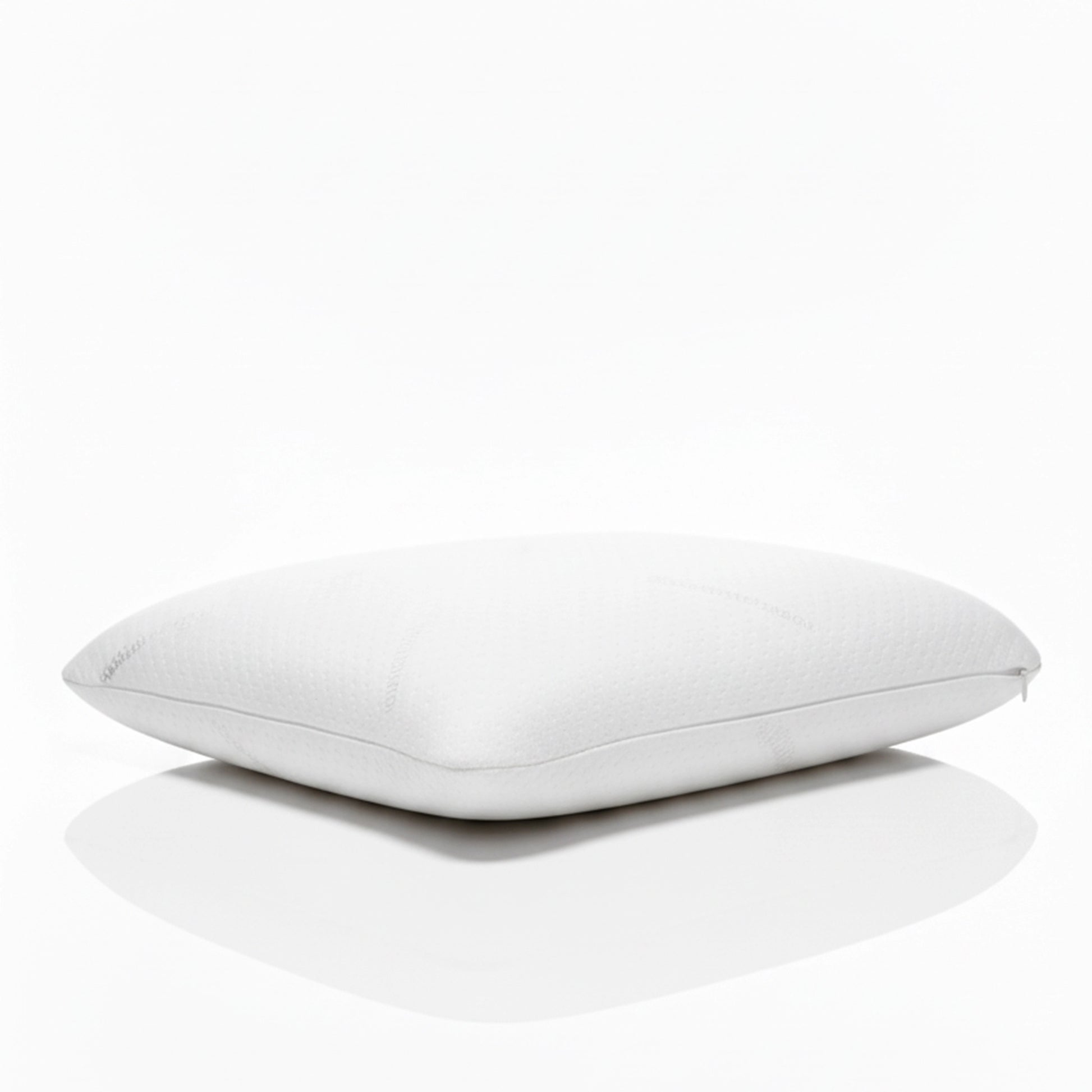 Bamboo Hush | Slim Memory Foam Pillow with Bamboo Fabric Cover White