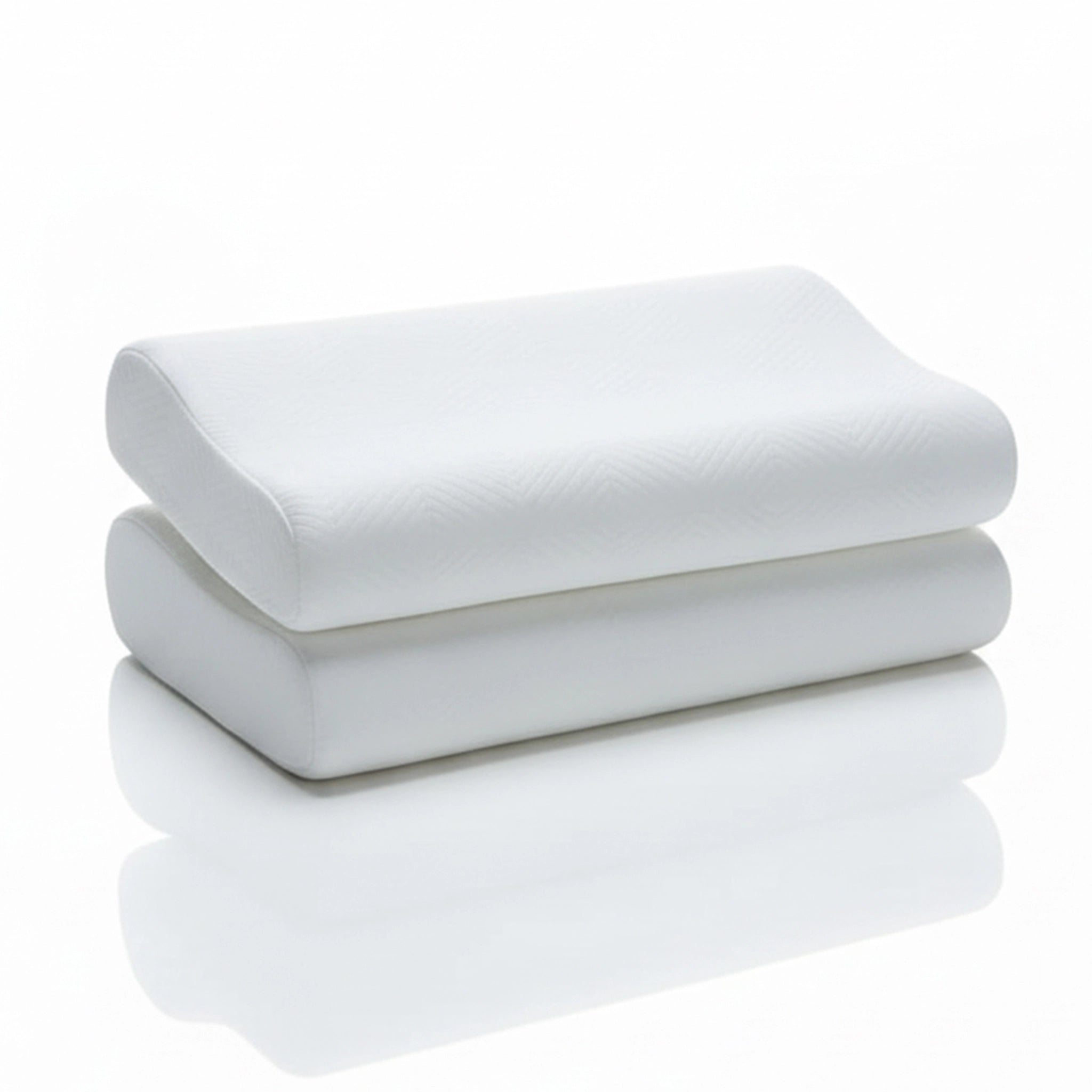 Flexi Contour | Contoured Memory Foam Pillow | Set of 2 White