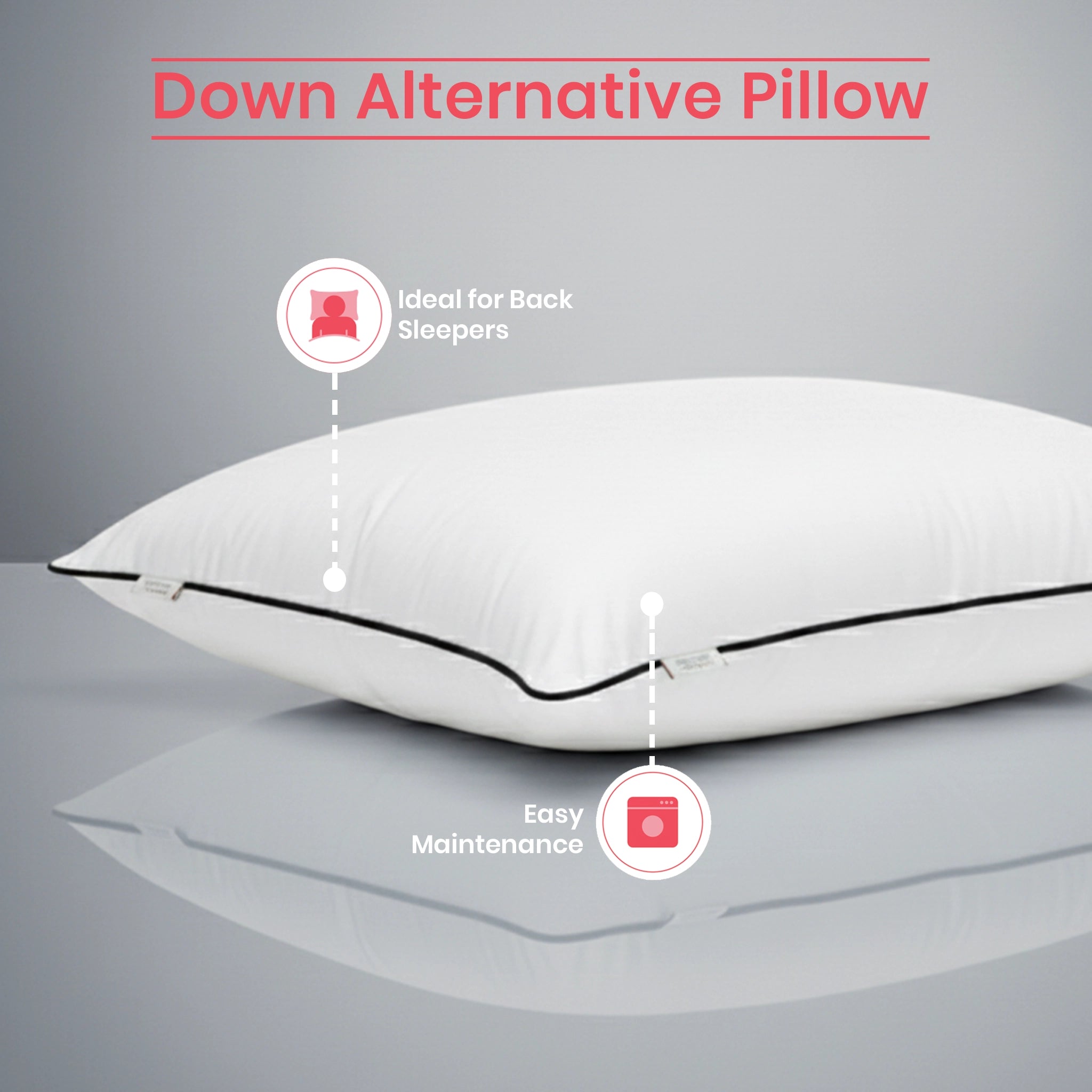 Dandelion Fluff | Premium Down Alternative Pillow White