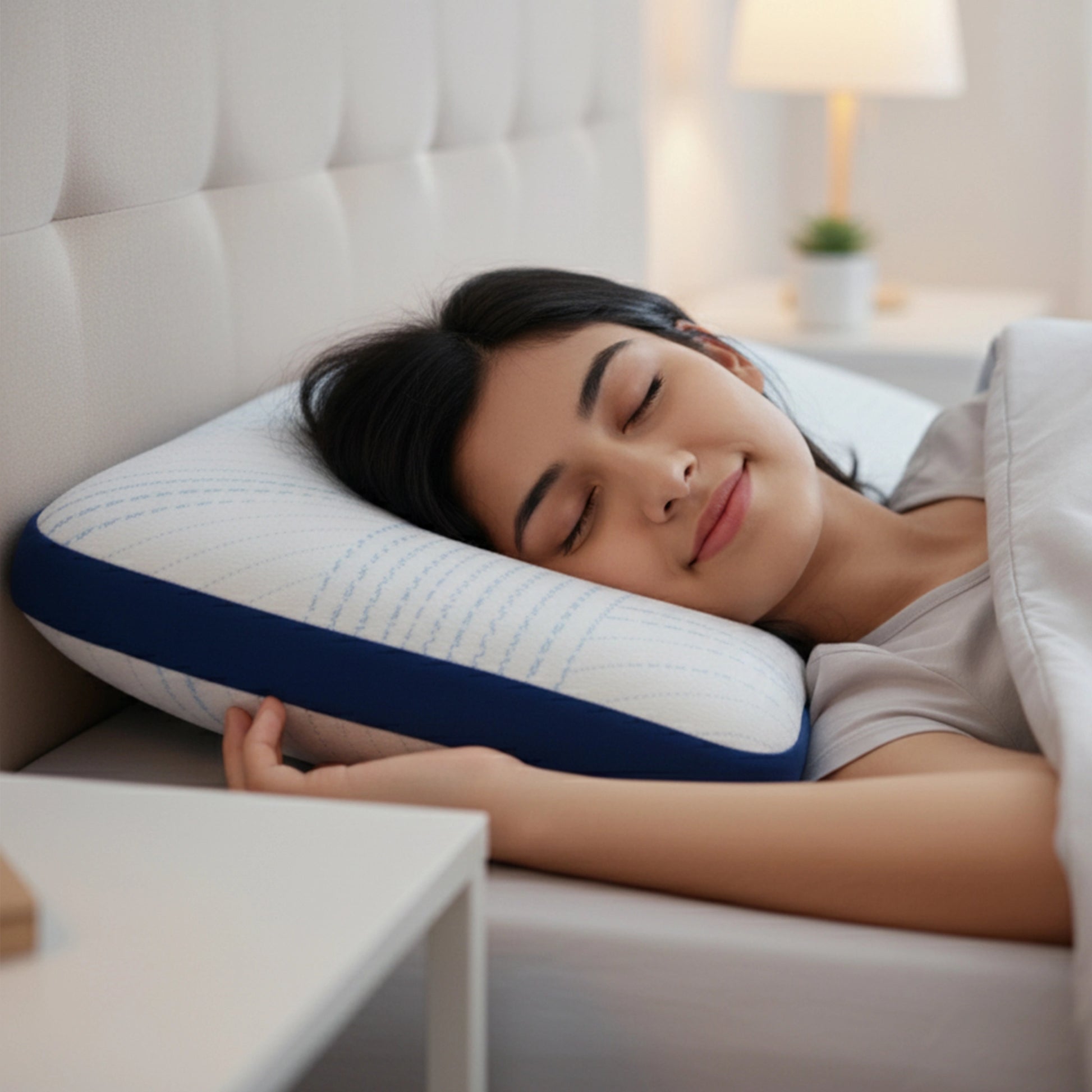 Arctic Snooze | Gel Infused Memory Foam Pillow Blue Sky