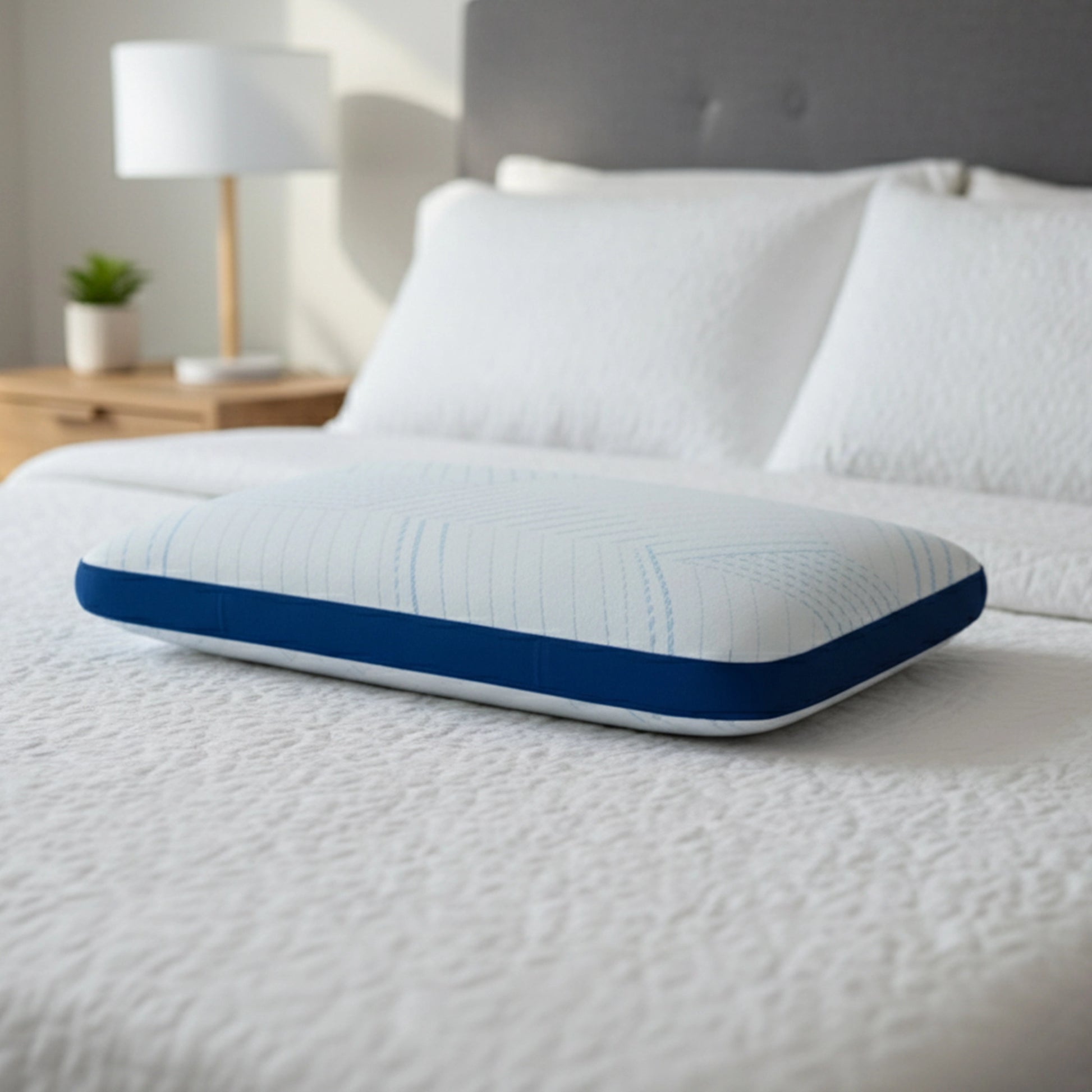 Arctic Snooze | Gel Infused Memory Foam Pillow Blue Sky