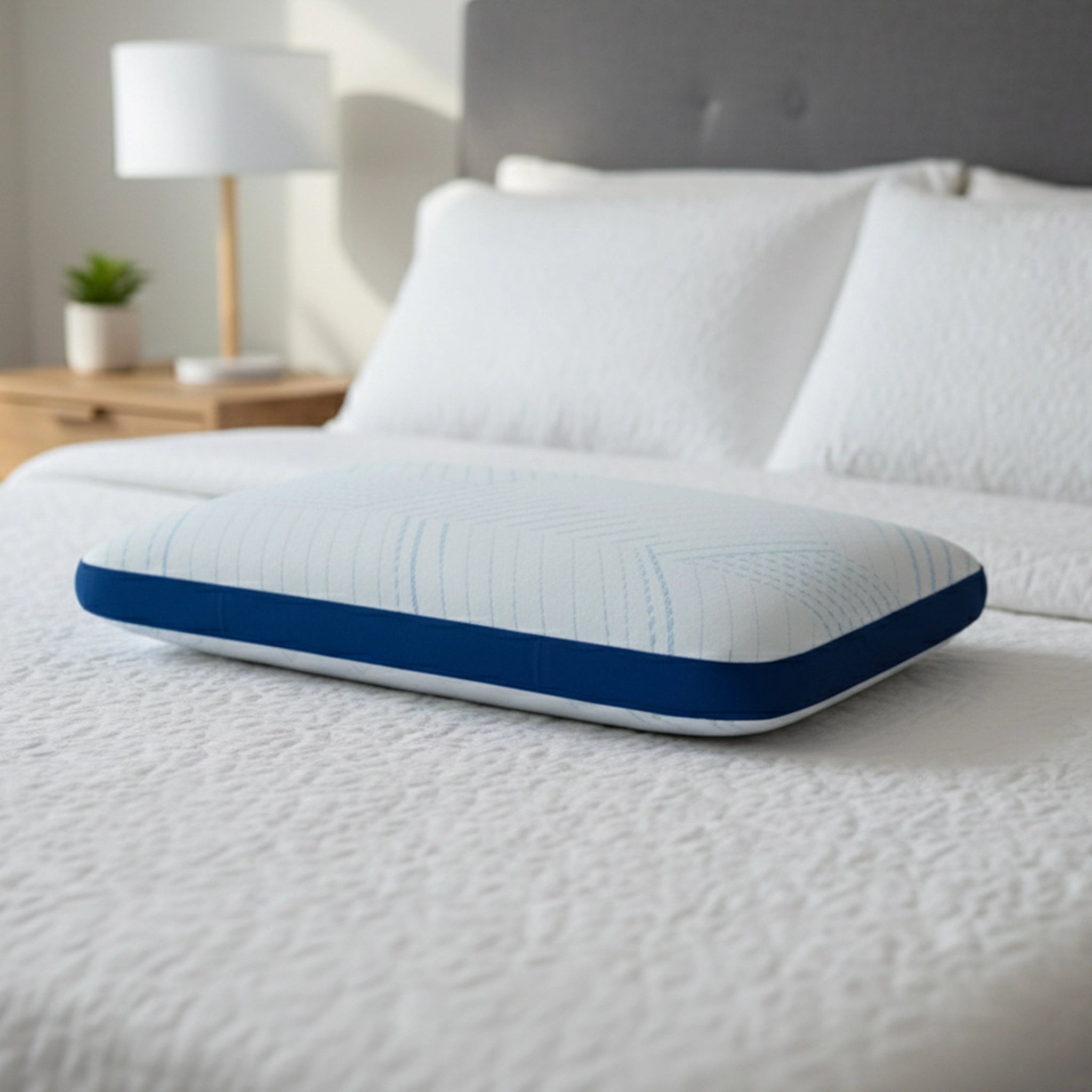 Arctic Snooze | Gel Infused Memory Foam Pillow Blue Sky