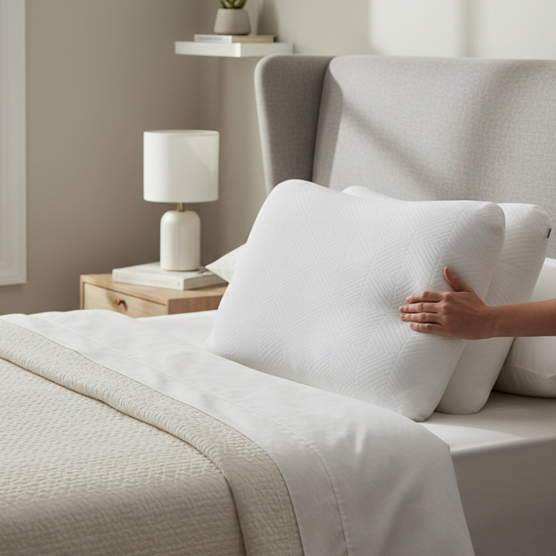 Flexi Haven | Memory Foam Pillow | Set of 2 White