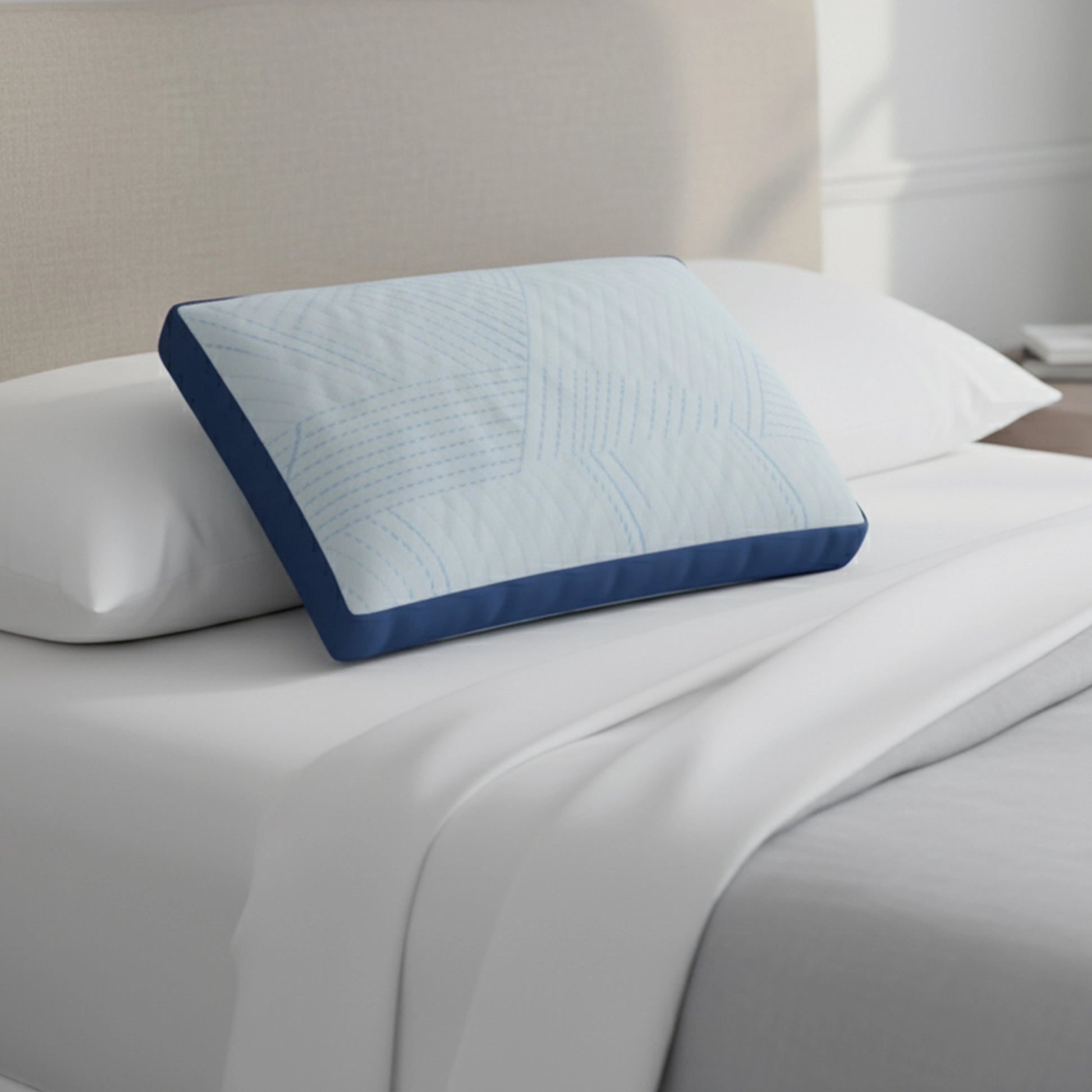 Arctic Snooze | Gel Infused Memory Foam Pillow Blue Sky