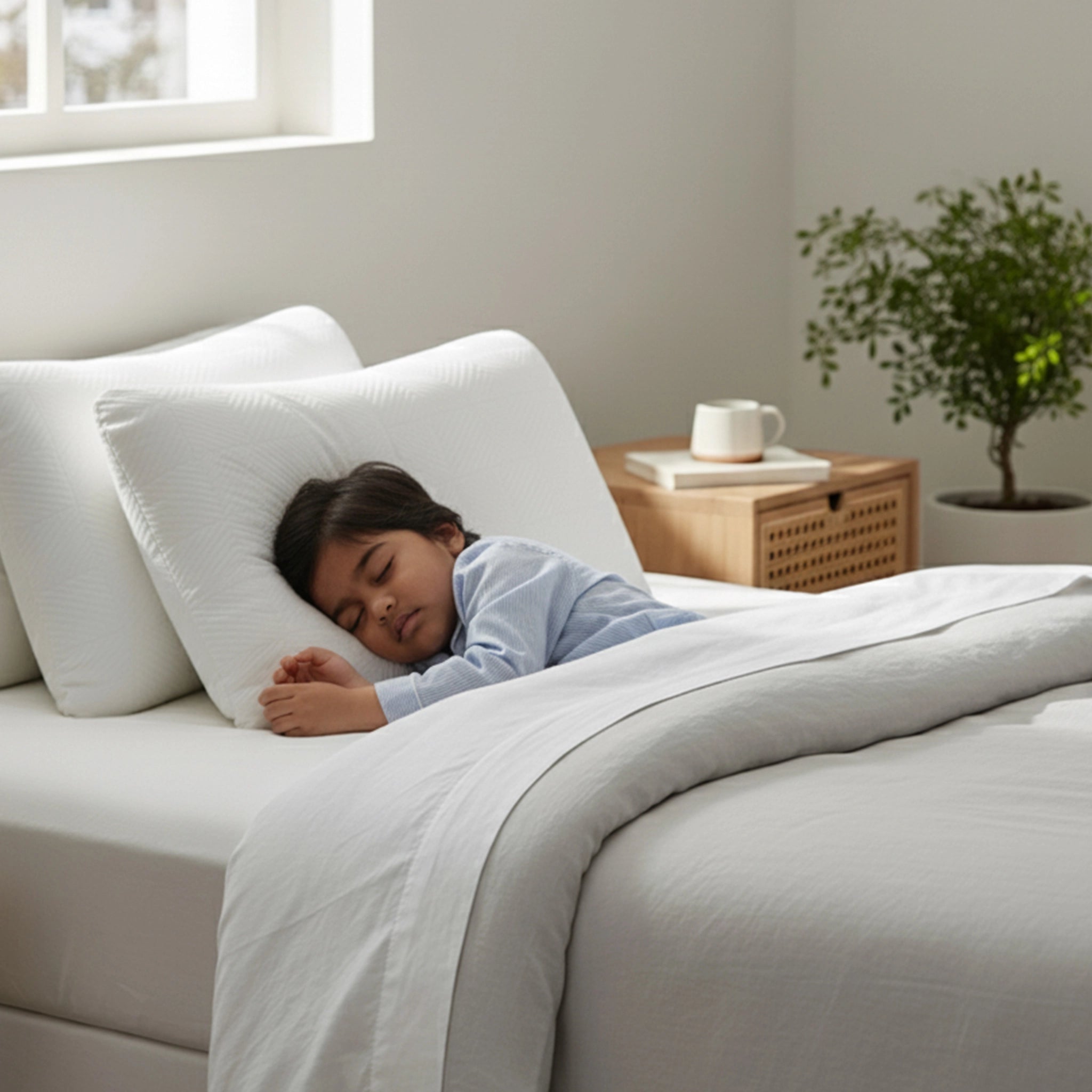 Flexi Haven | Memory Foam Pillow | Set of 2 White