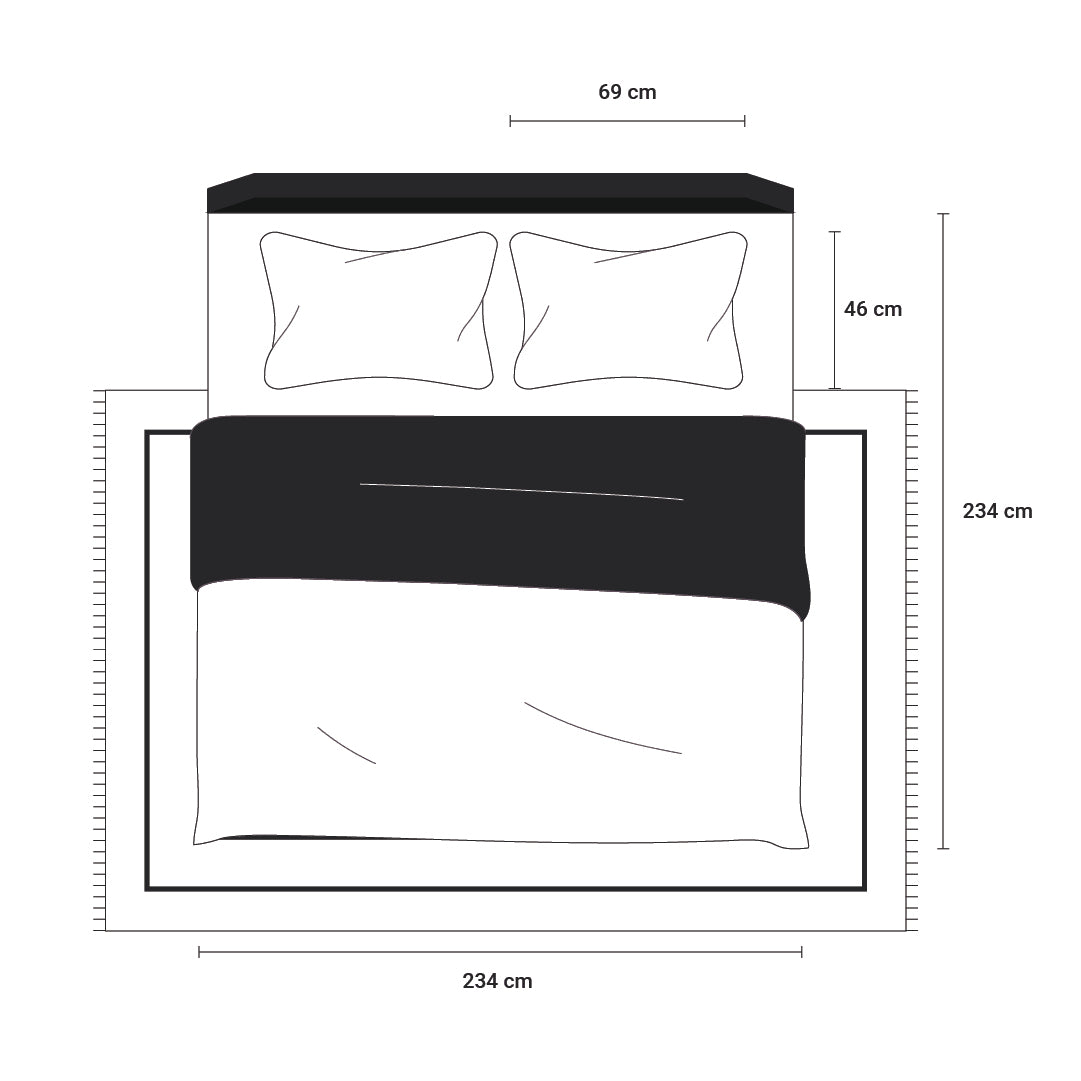 Nuvola | Luxurious Solid Dyed Straight Quilted Cotton Bedcover Set