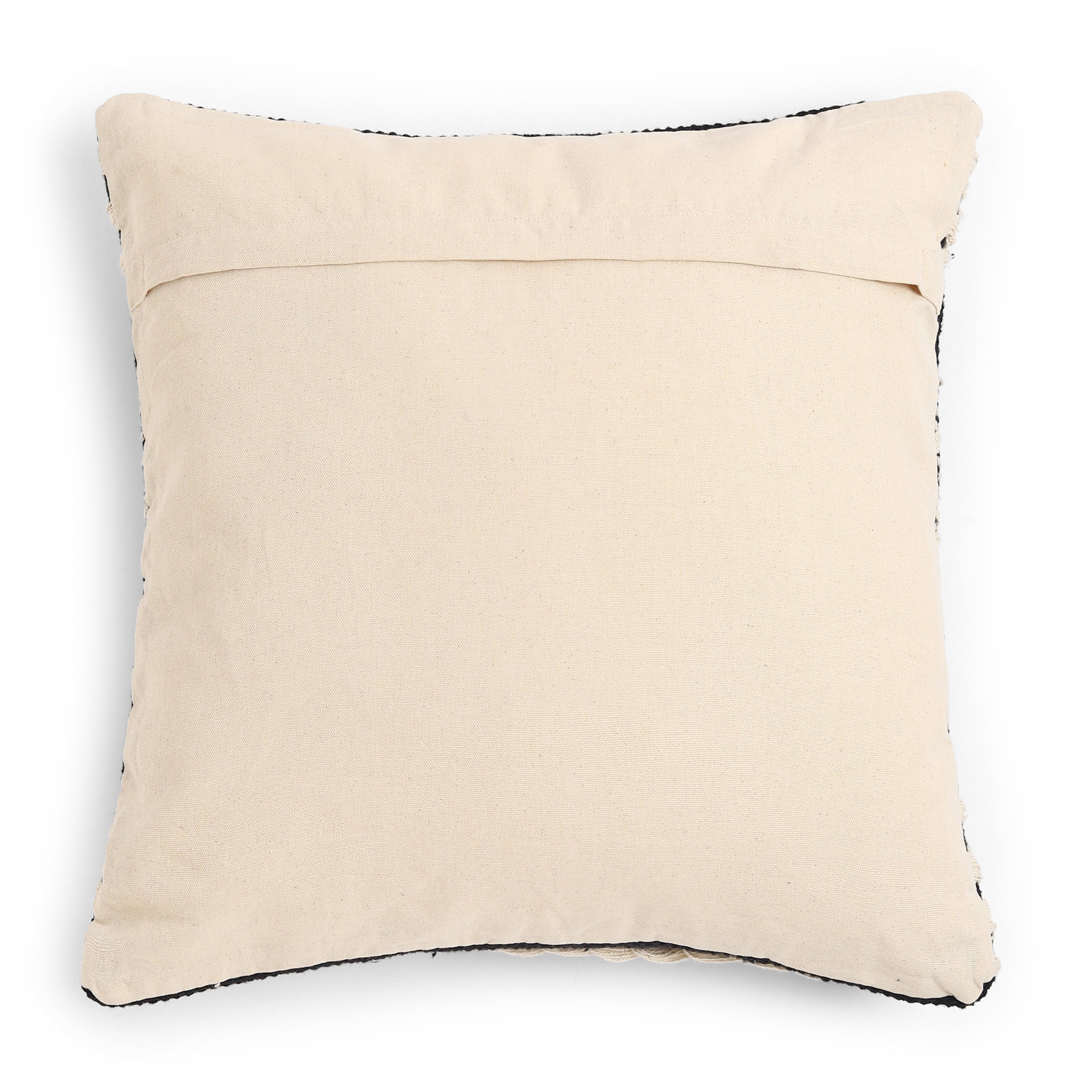 Vissencia 100% Cotton Cushion Cover | Black