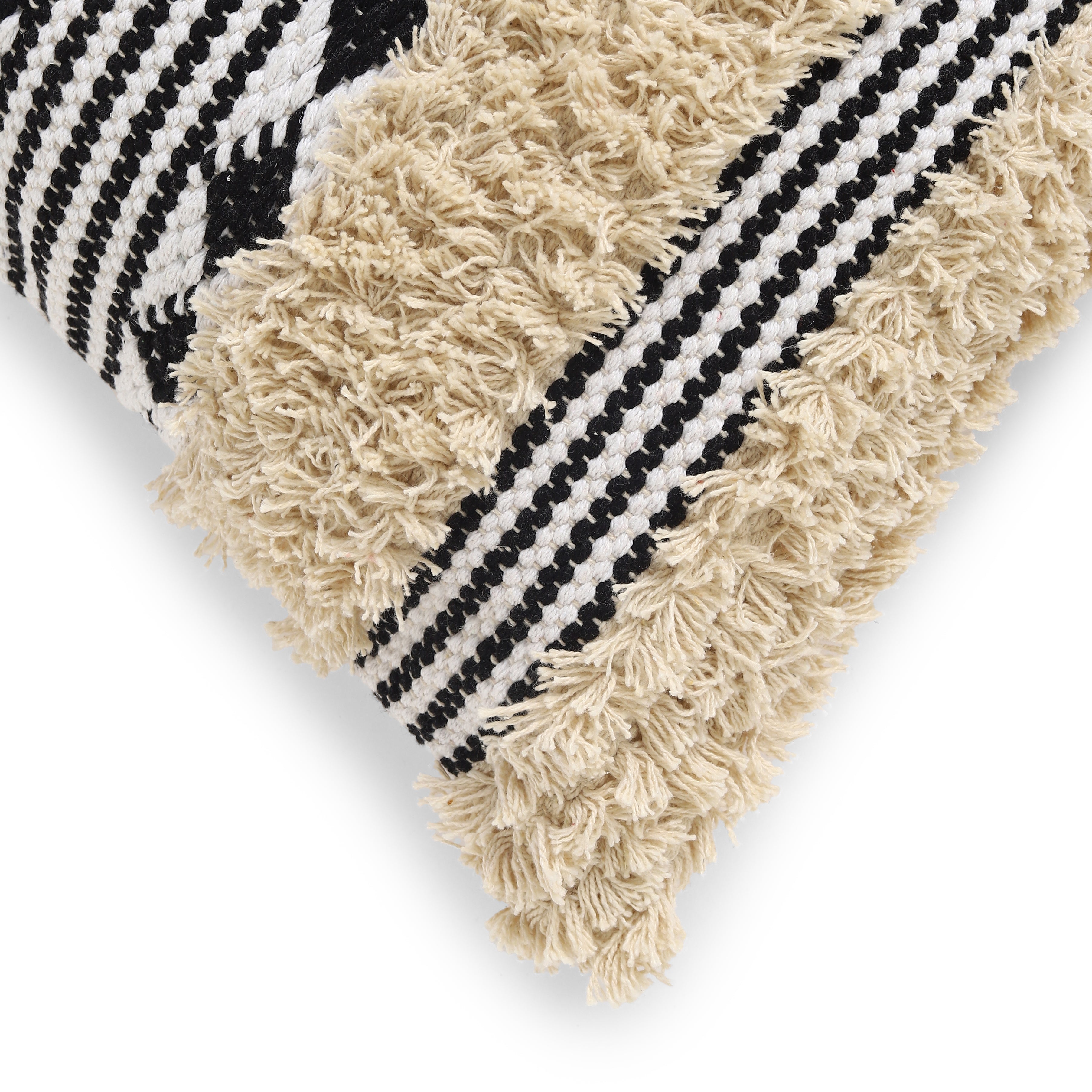 Vissencia 100% Cotton Cushion Cover | Black