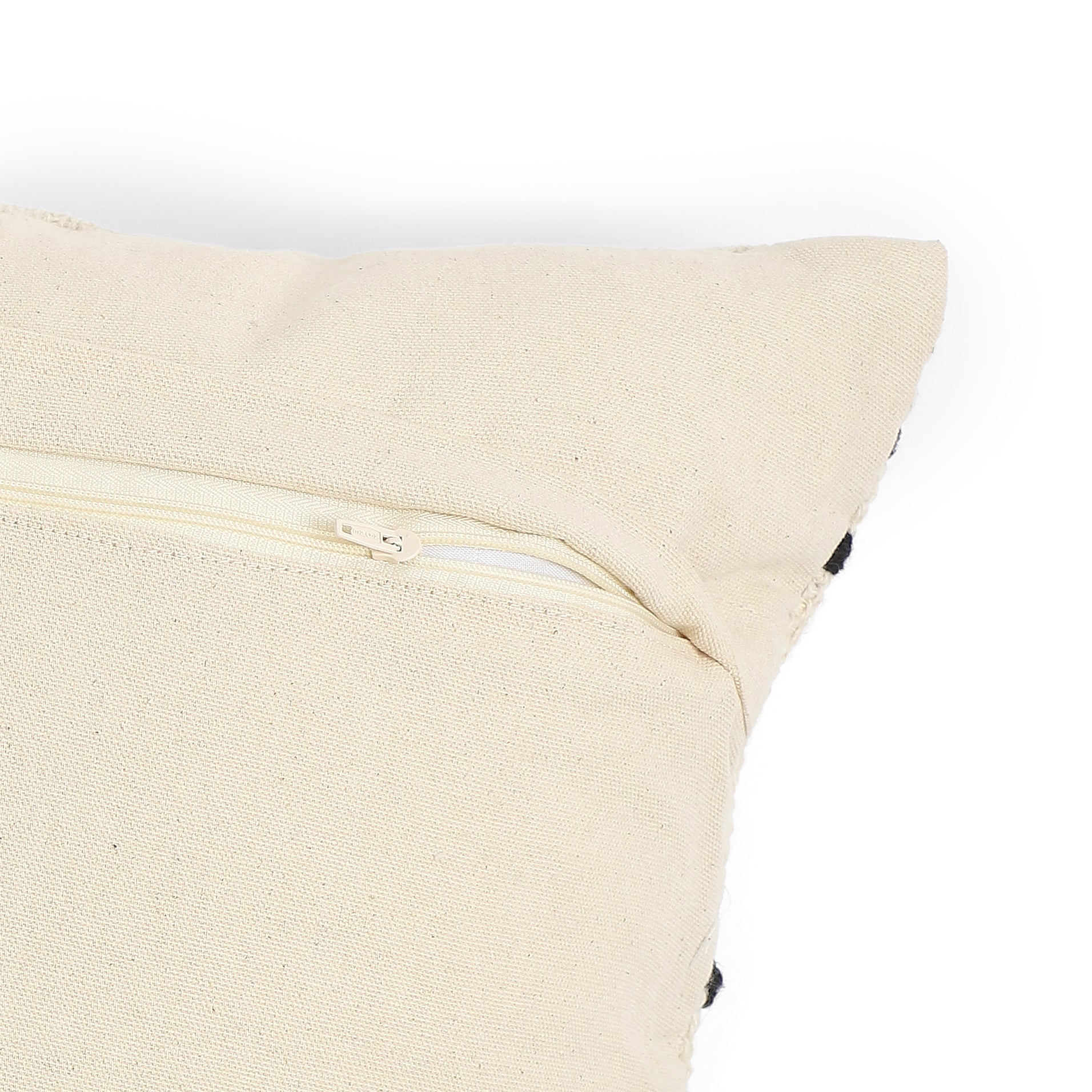 Vissencia 100% Cotton Cushion Cover | Black