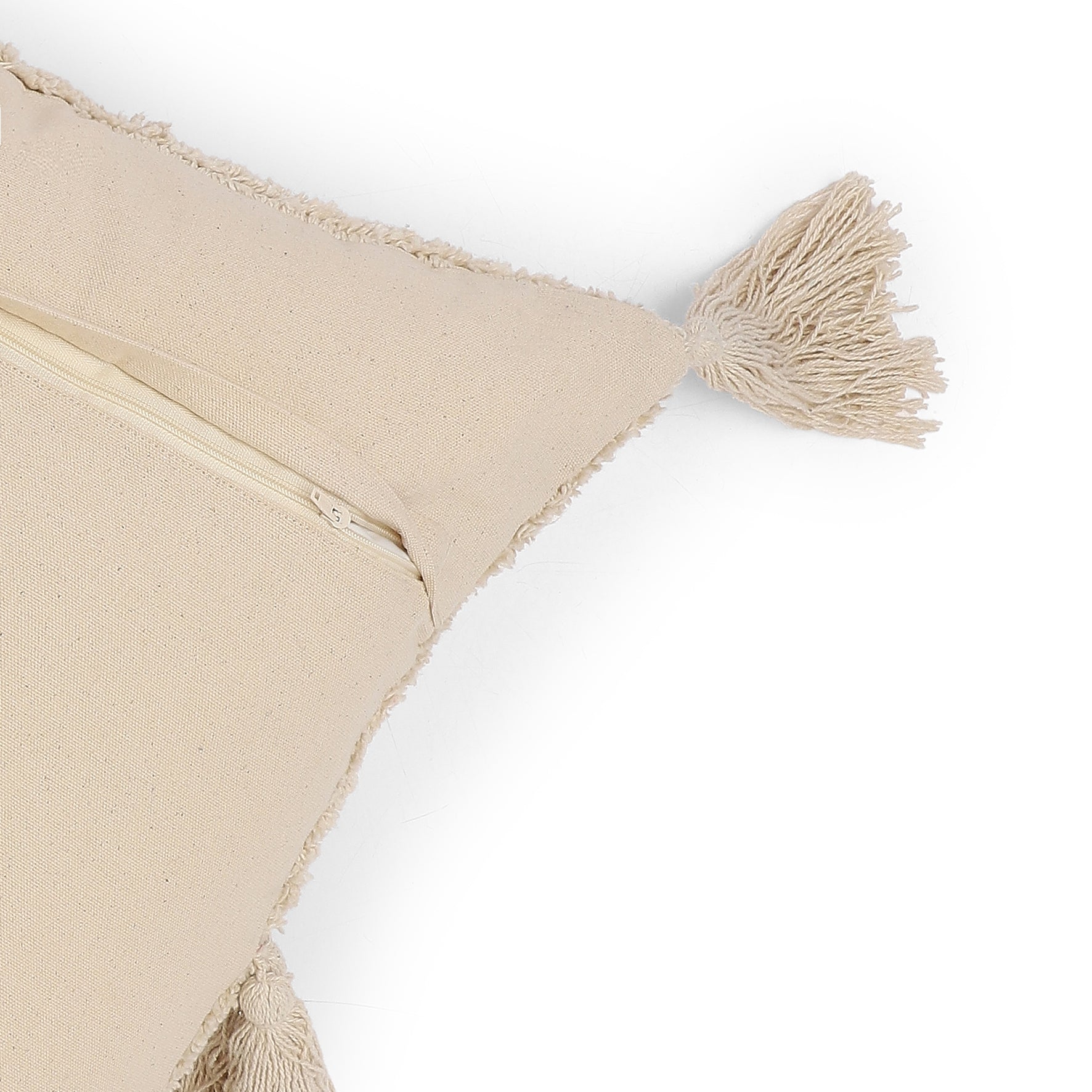 Vissencia 100% Cotton Cushion Cover | Light Beige