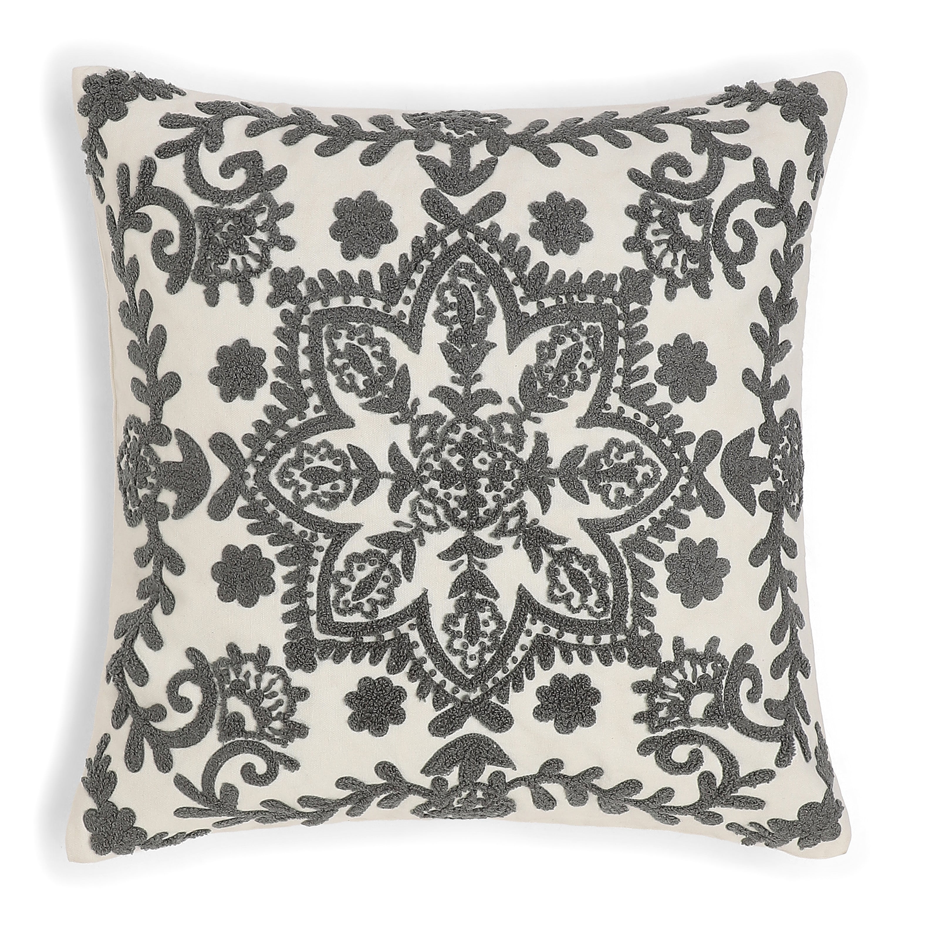 Espricia 100% Cotton Cushion Cover | Grey