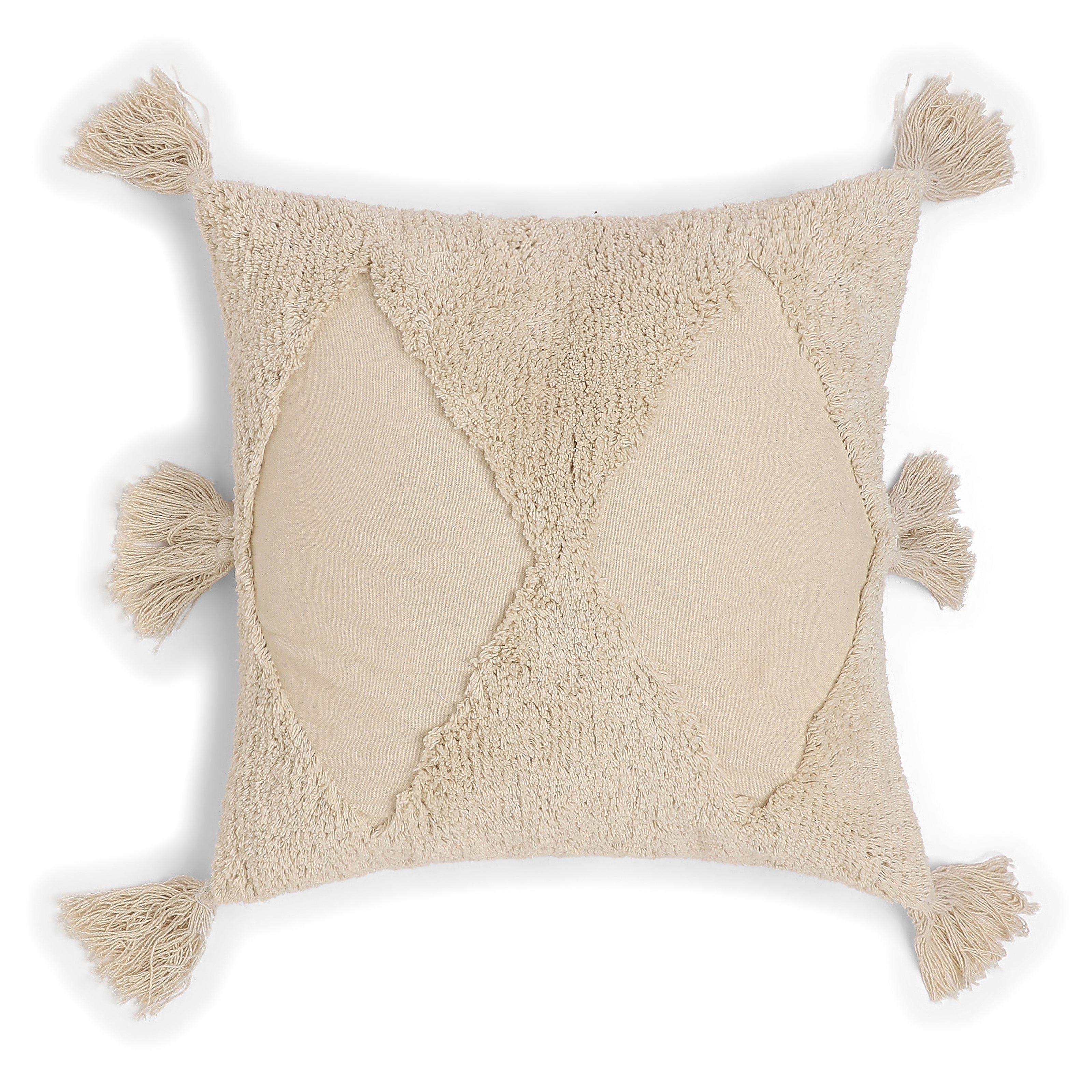 Vissencia 100% Cotton Cushion Cover | Light Beige