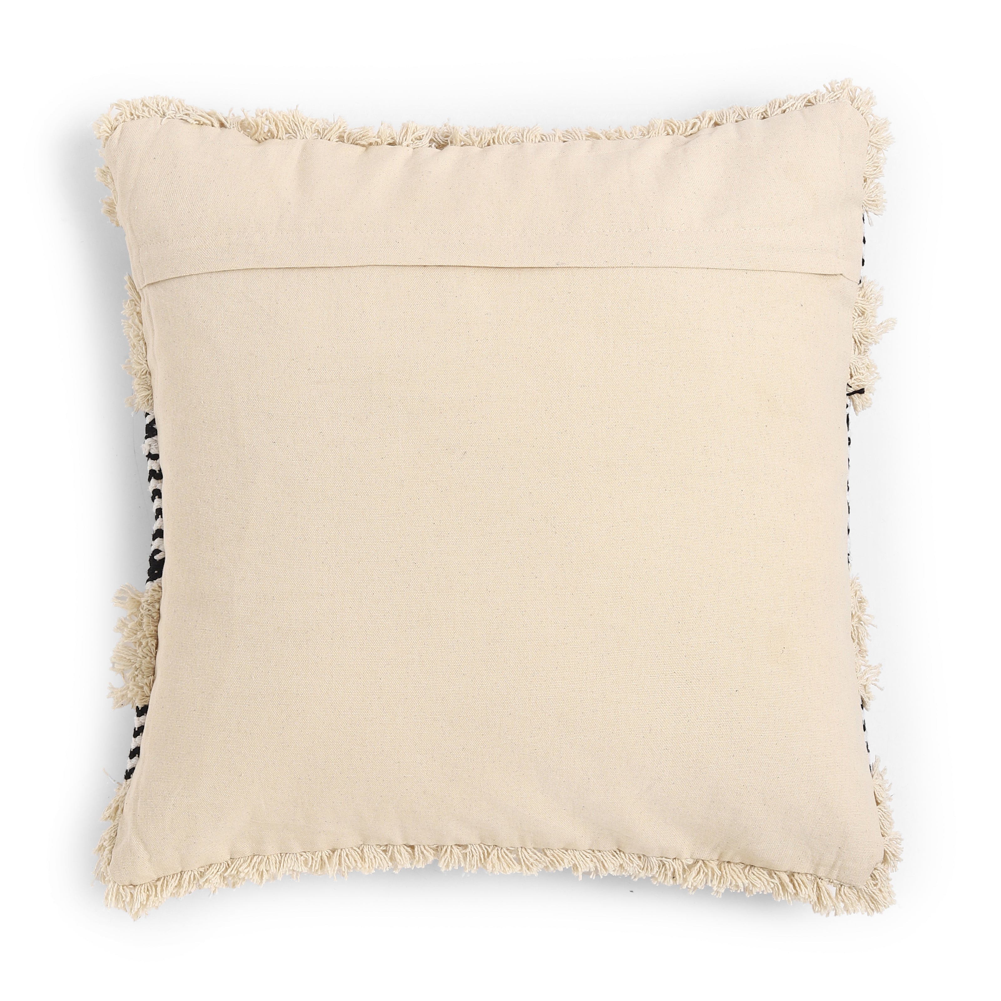 Vissencia 100% Cotton Cushion Cover | Black