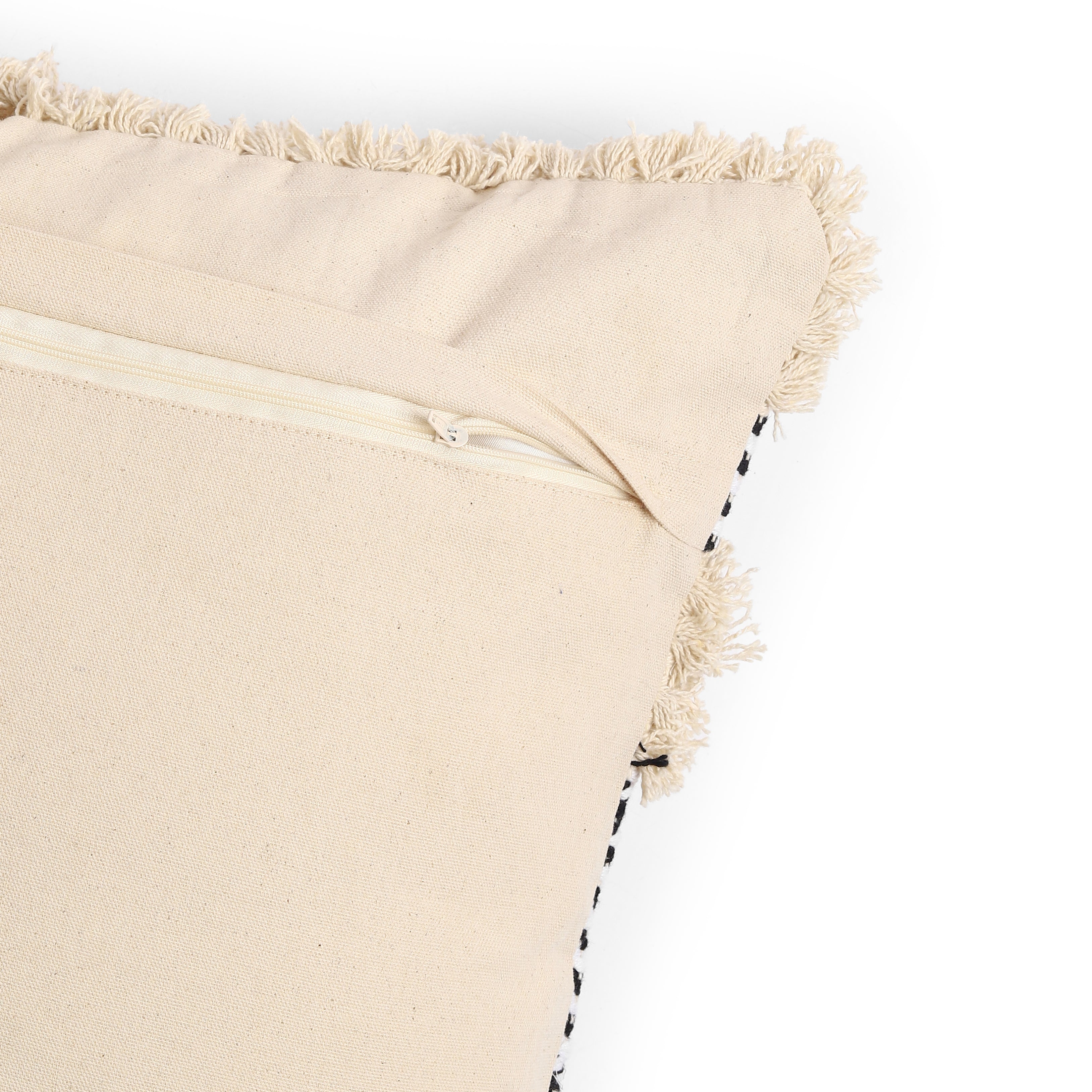 Vissencia 100% Cotton Cushion Cover | Black